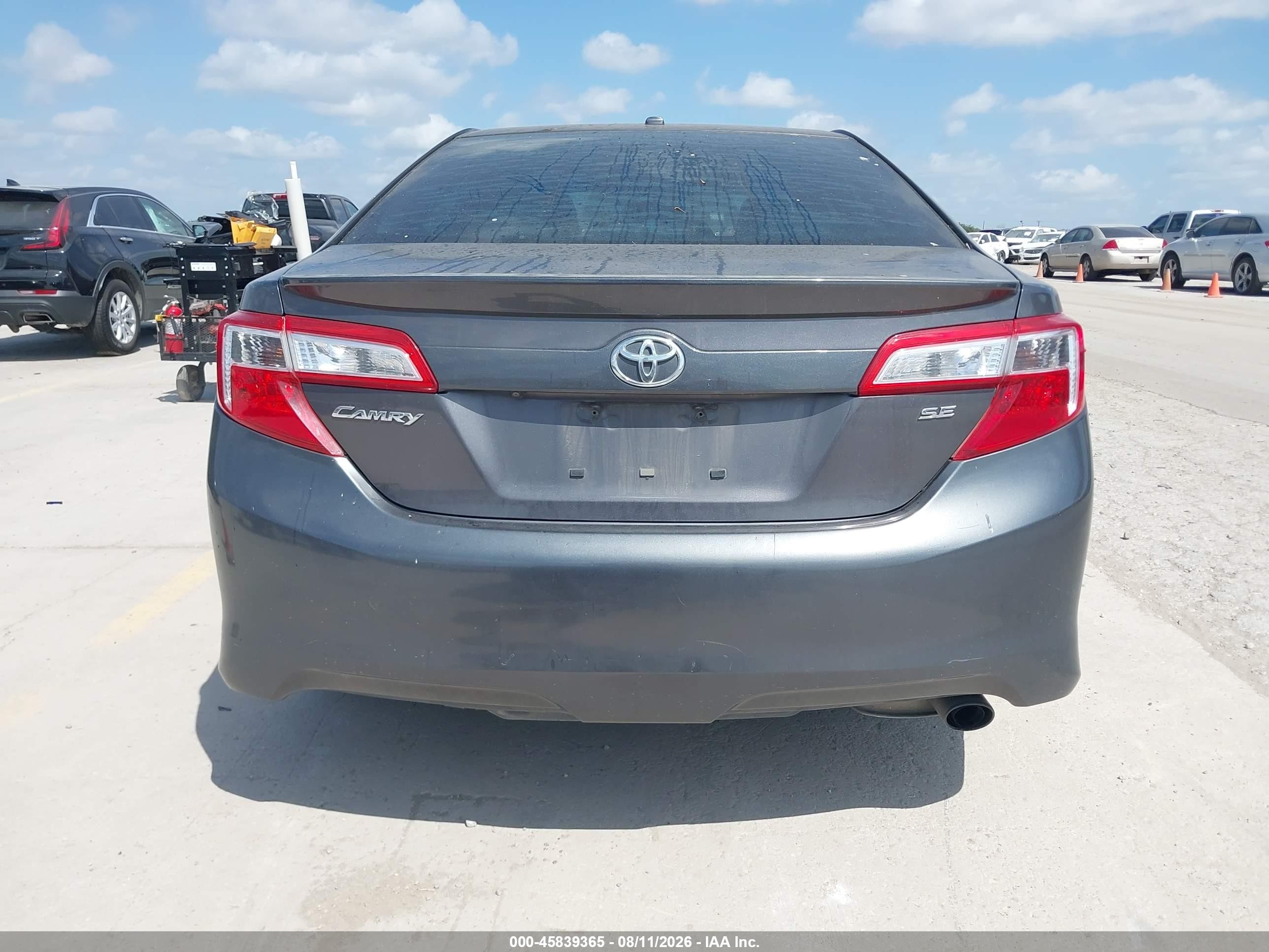 2014 Toyota Camry Se Gray vin: 4T1BF1FK8EU830761