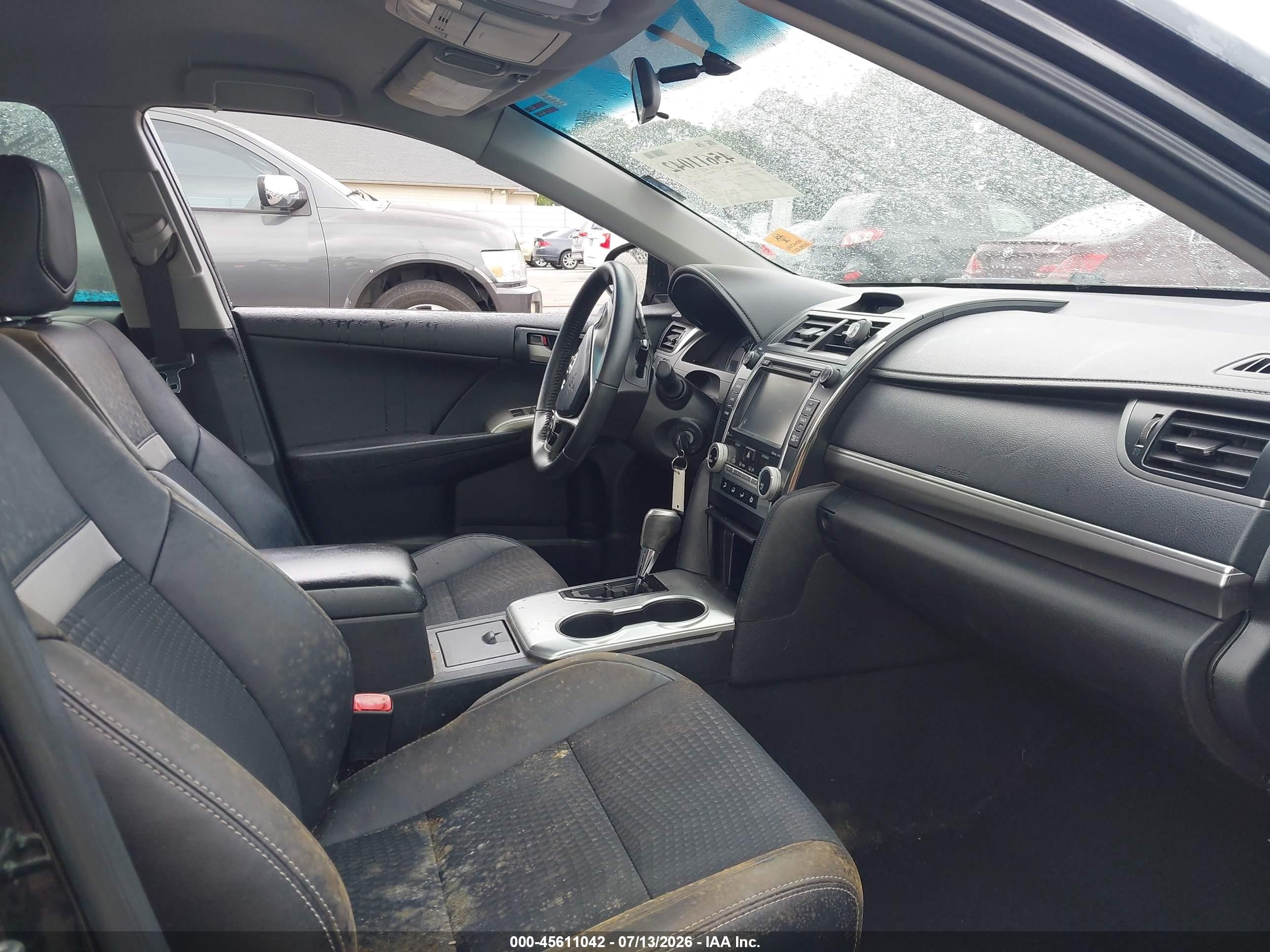 2014 Toyota Camry Se Черный vin: 4T1BF1FK8EU834759