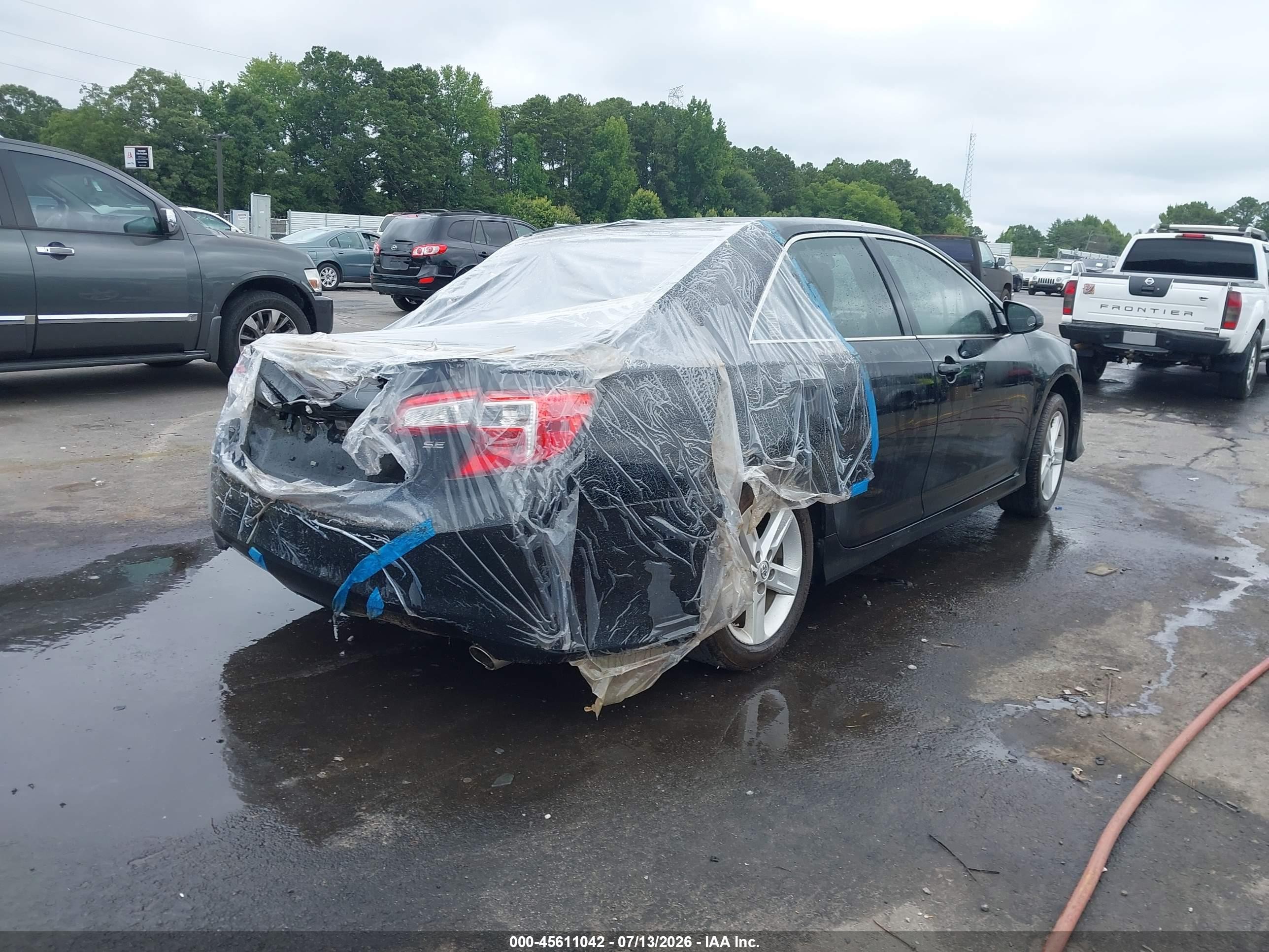 2014 Toyota Camry Se Черный vin: 4T1BF1FK8EU834759