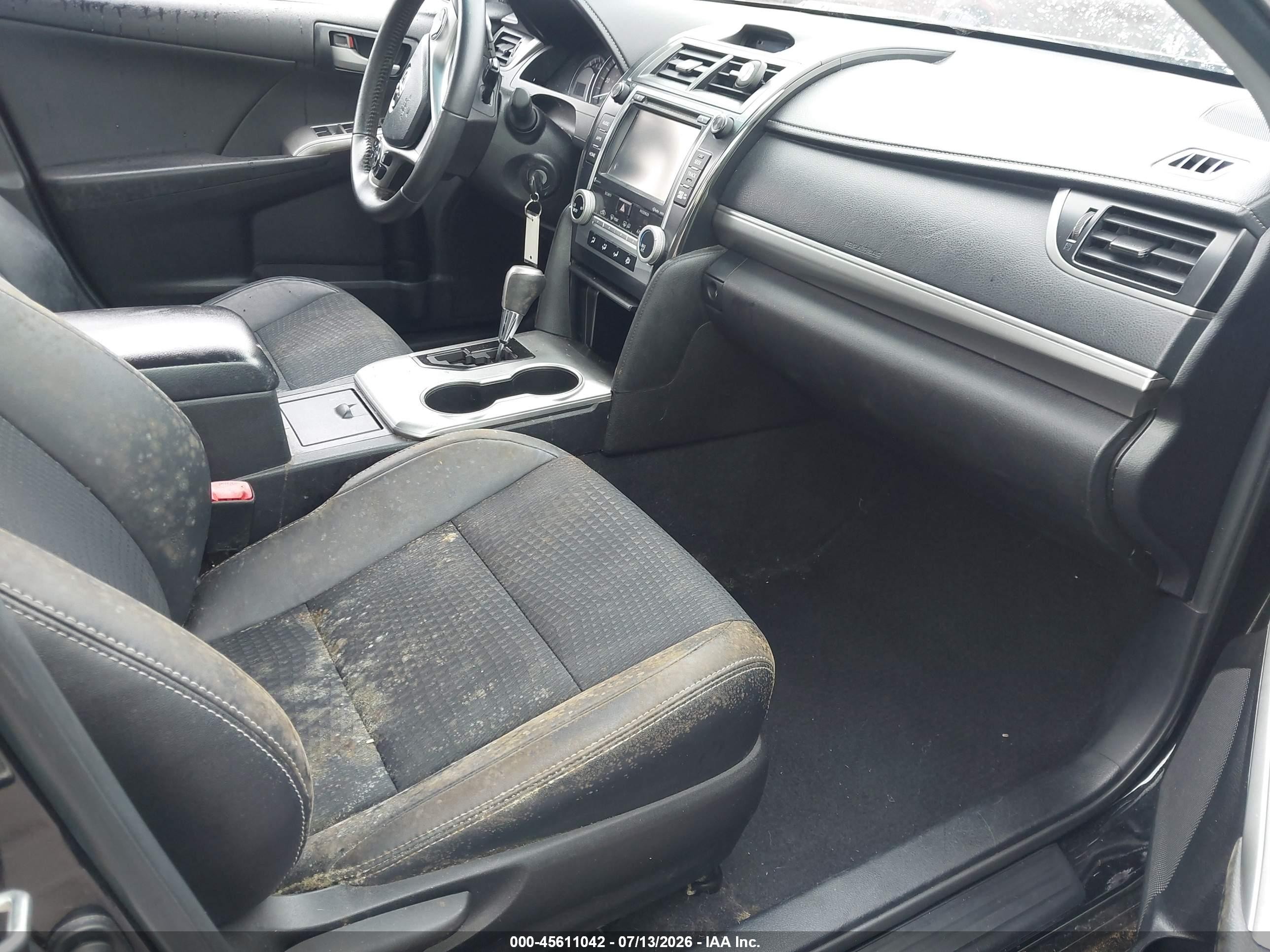 2014 Toyota Camry Se Черный vin: 4T1BF1FK8EU834759