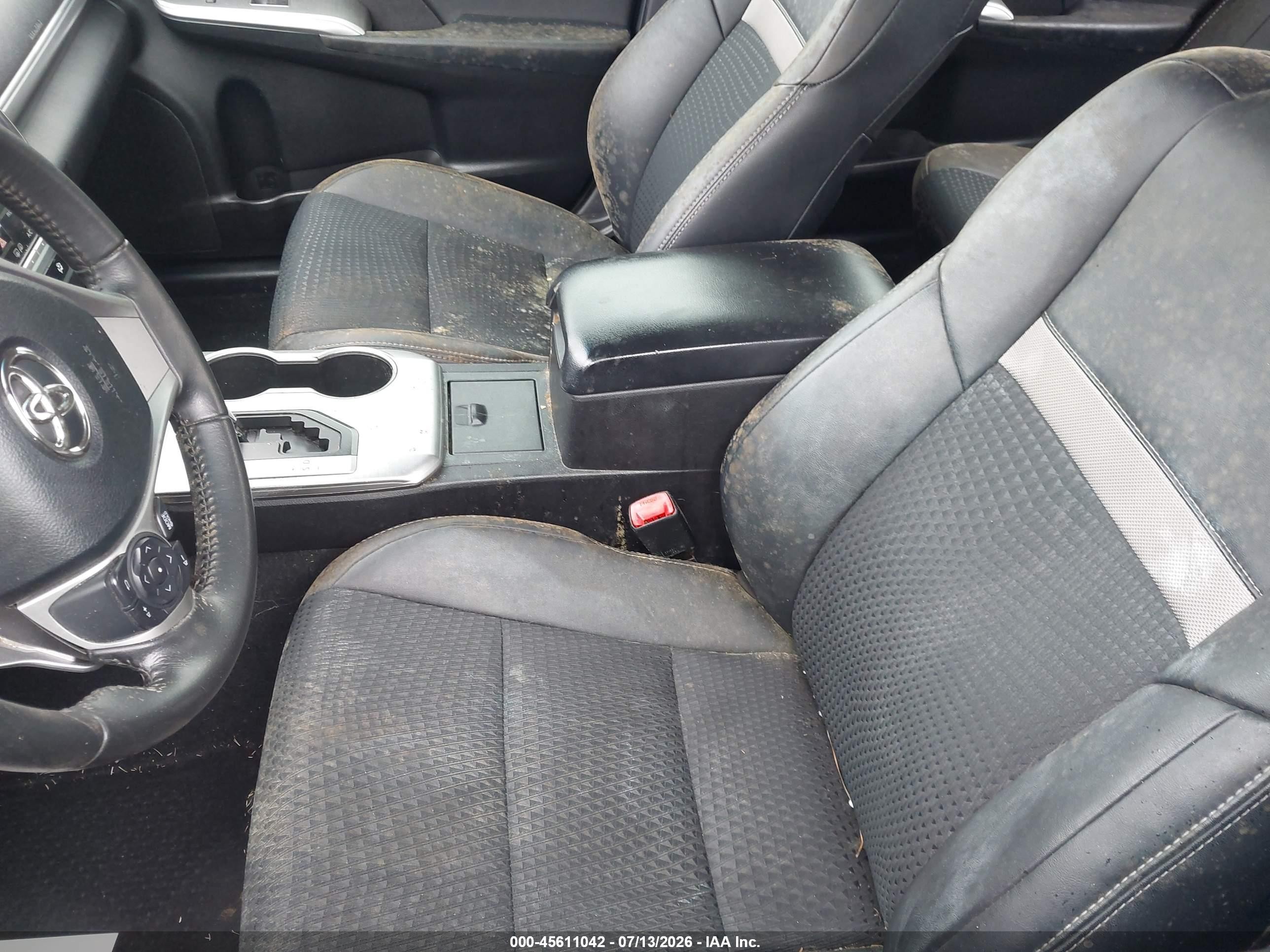 2014 Toyota Camry Se Черный vin: 4T1BF1FK8EU834759