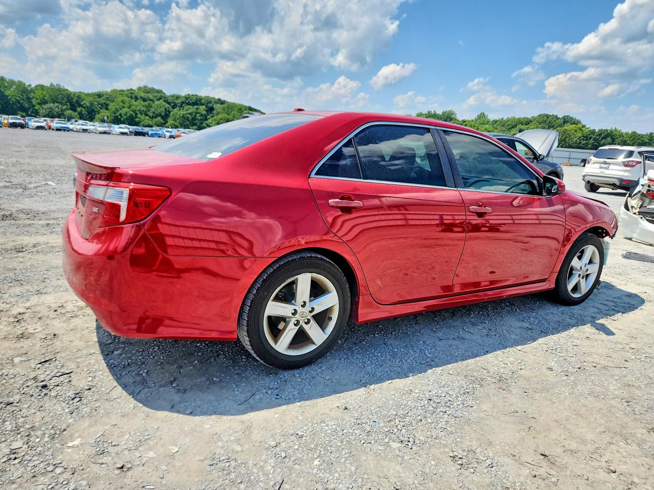 2014 Toyota Camry Se Red vin: 4T1BF1FK8EU840979