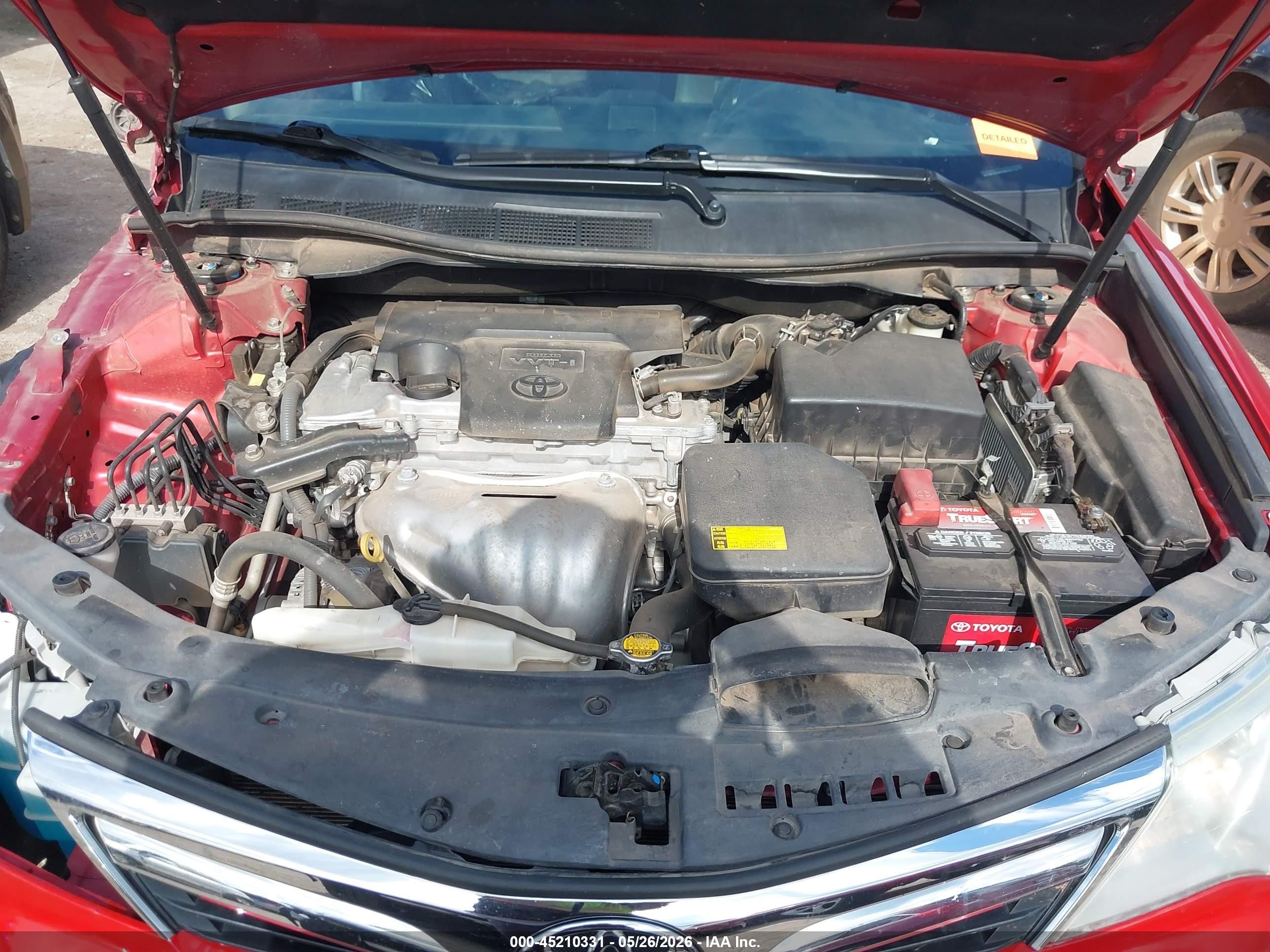2014 Toyota Camry Xle Red vin: 4T1BF1FK8EU841677