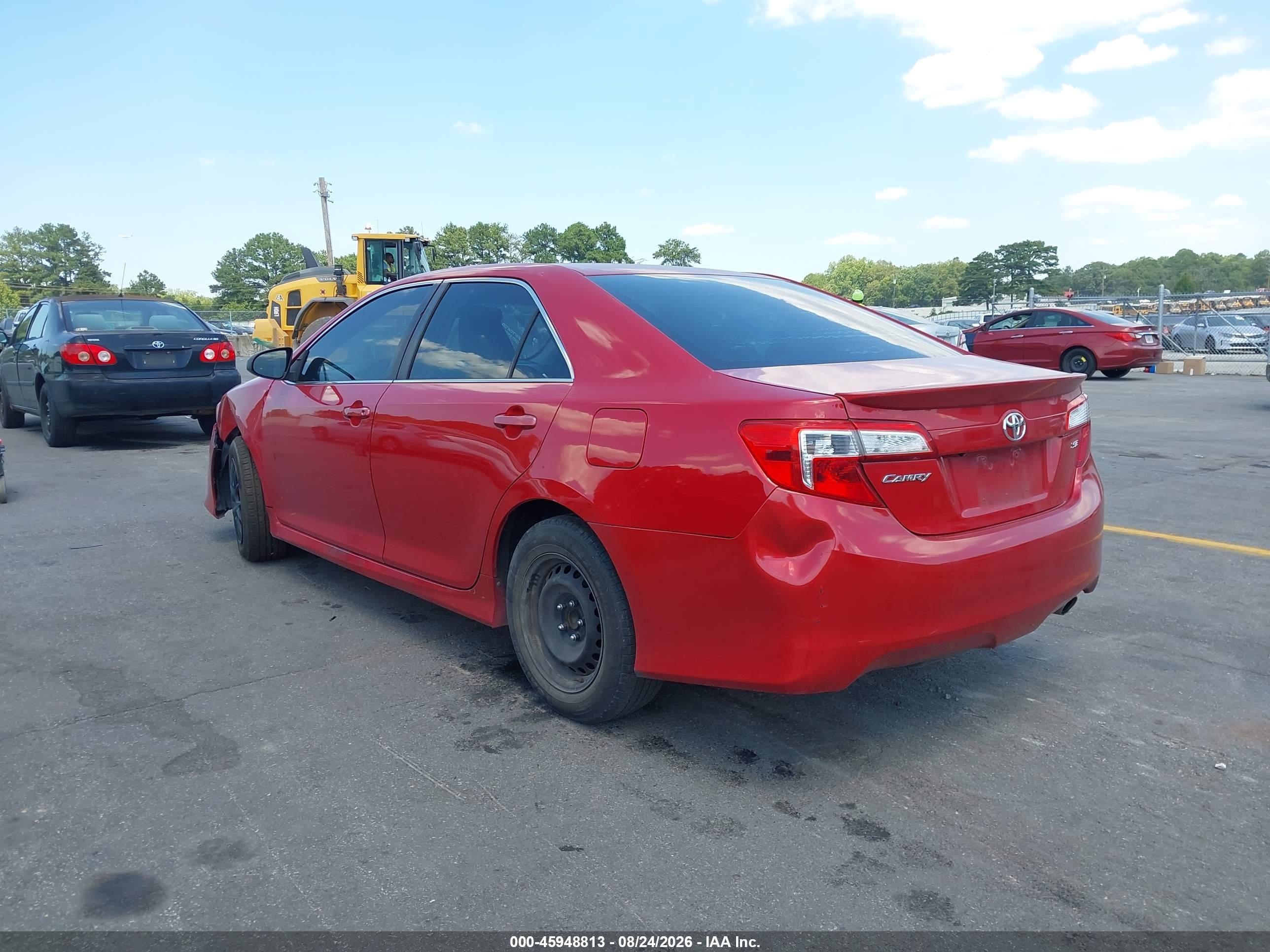 2014 Toyota Camry Se Red vin: 4T1BF1FK8EU867910