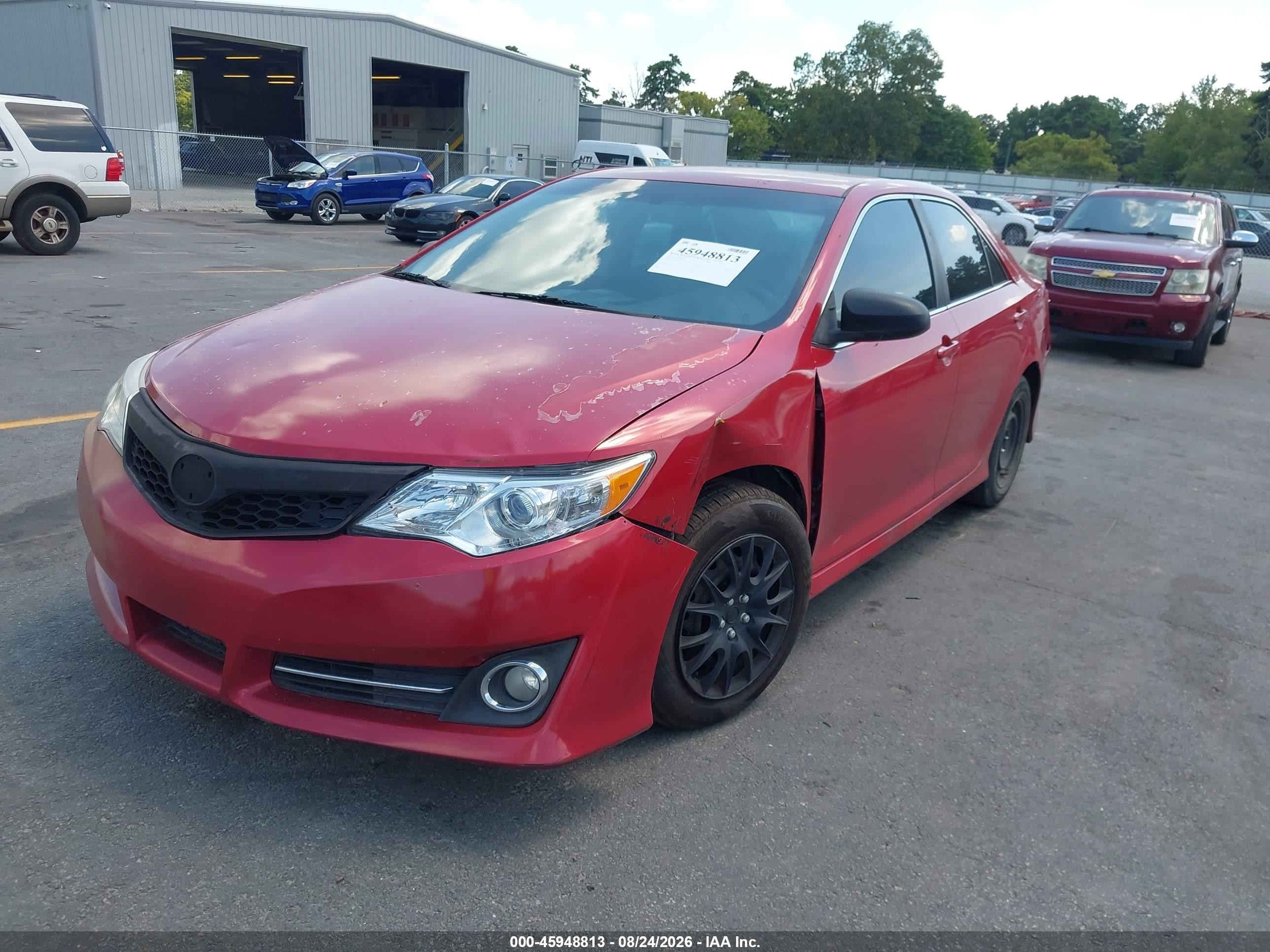 2014 Toyota Camry Se Red vin: 4T1BF1FK8EU867910