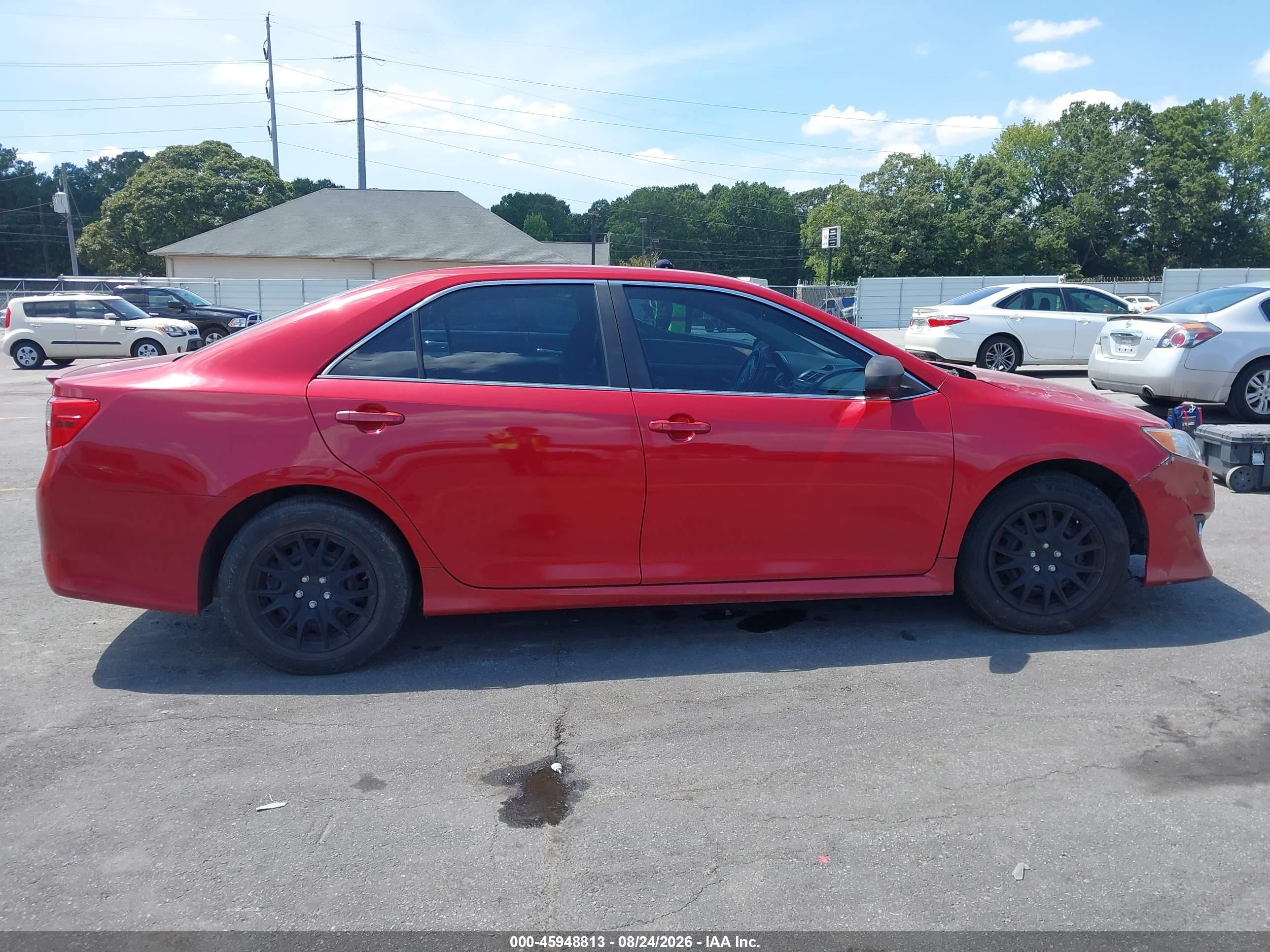 2014 Toyota Camry Se Red vin: 4T1BF1FK8EU867910