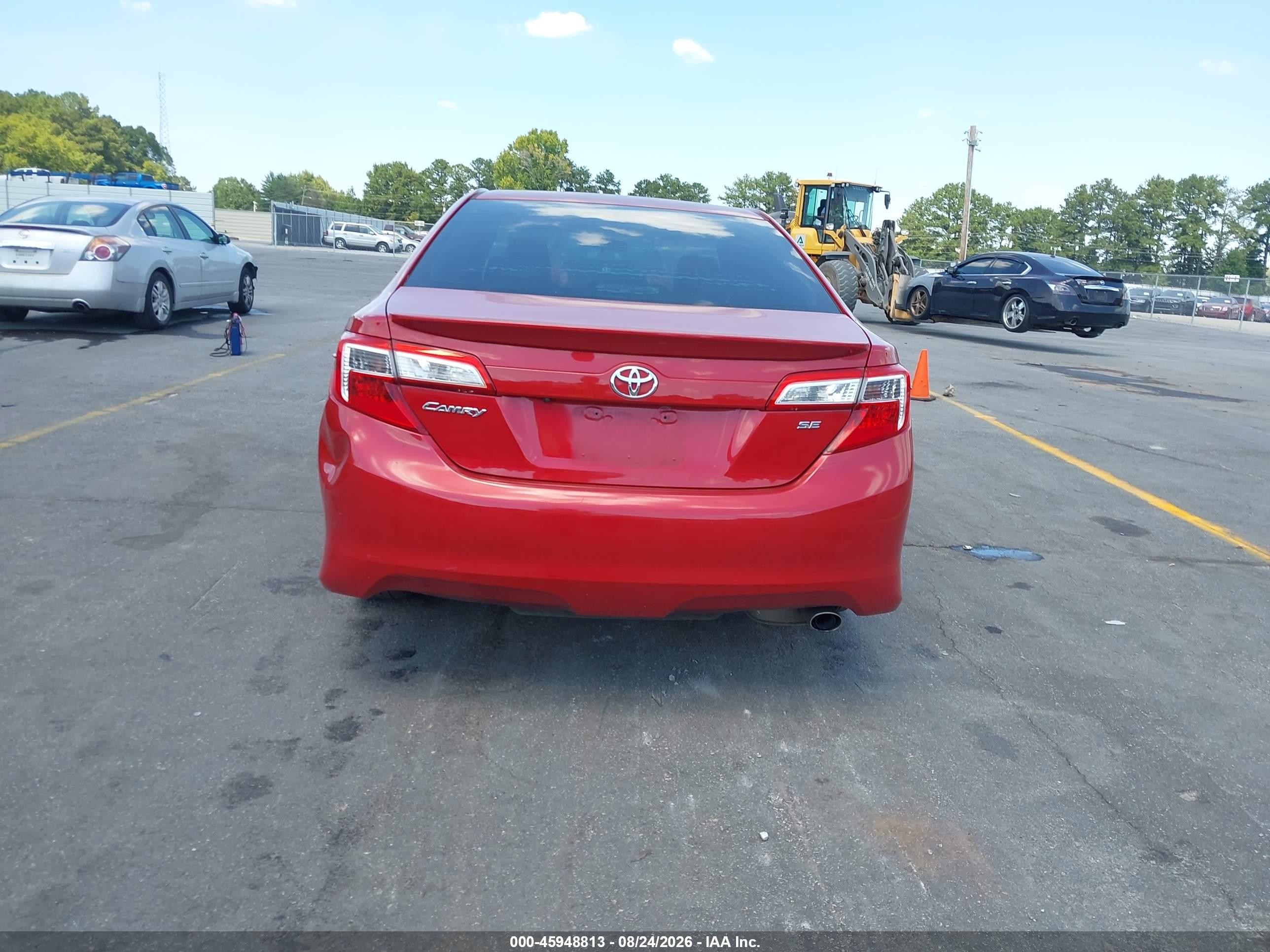 2014 Toyota Camry Se Red vin: 4T1BF1FK8EU867910