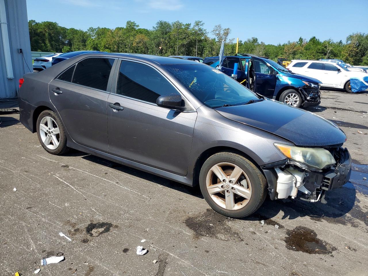 2014 Toyota Camry Se Gray vin: 4T1BF1FK8EU868118
