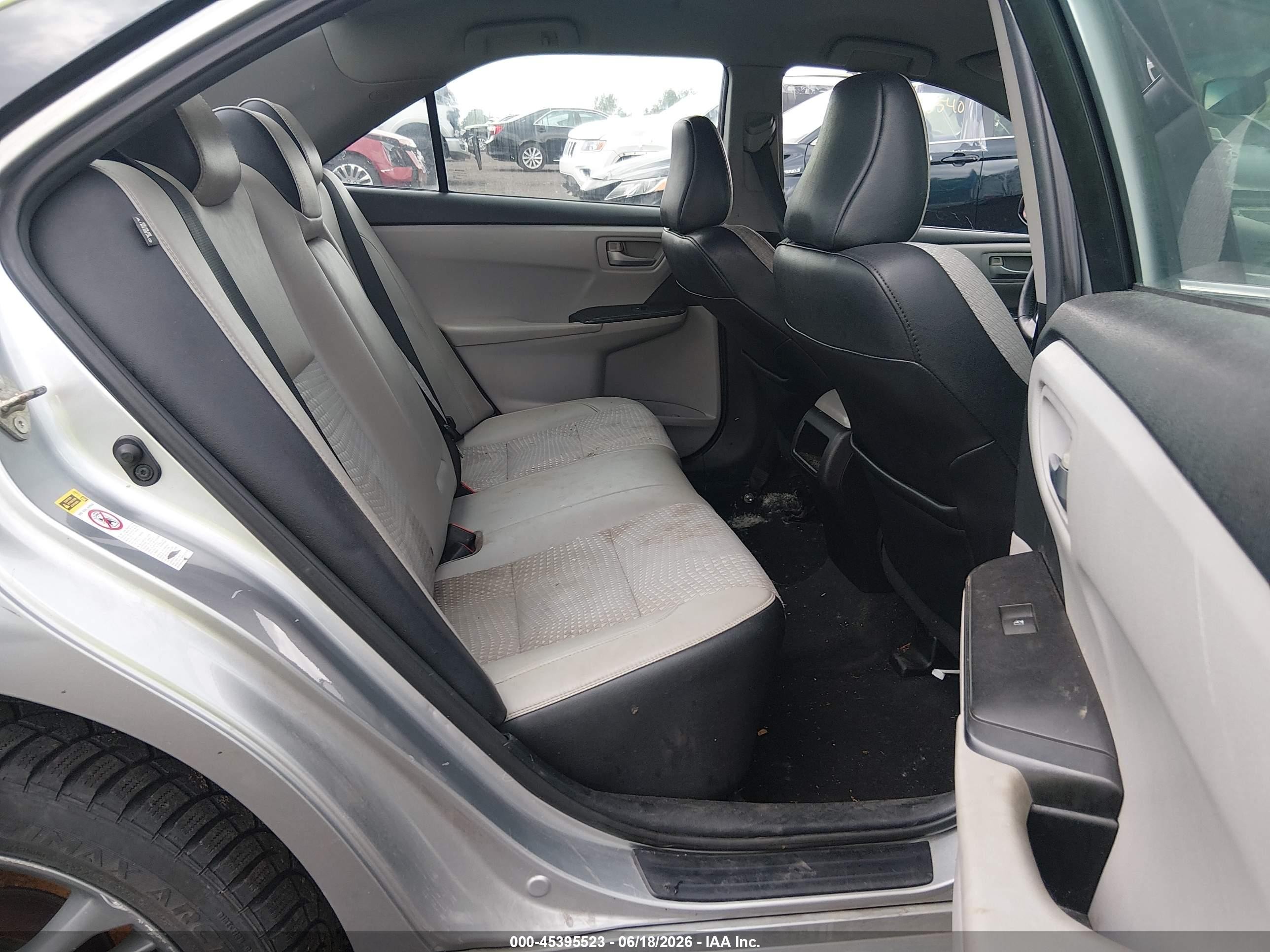 2015 Toyota Camry Se Серебряный vin: 4T1BF1FK8FU005143