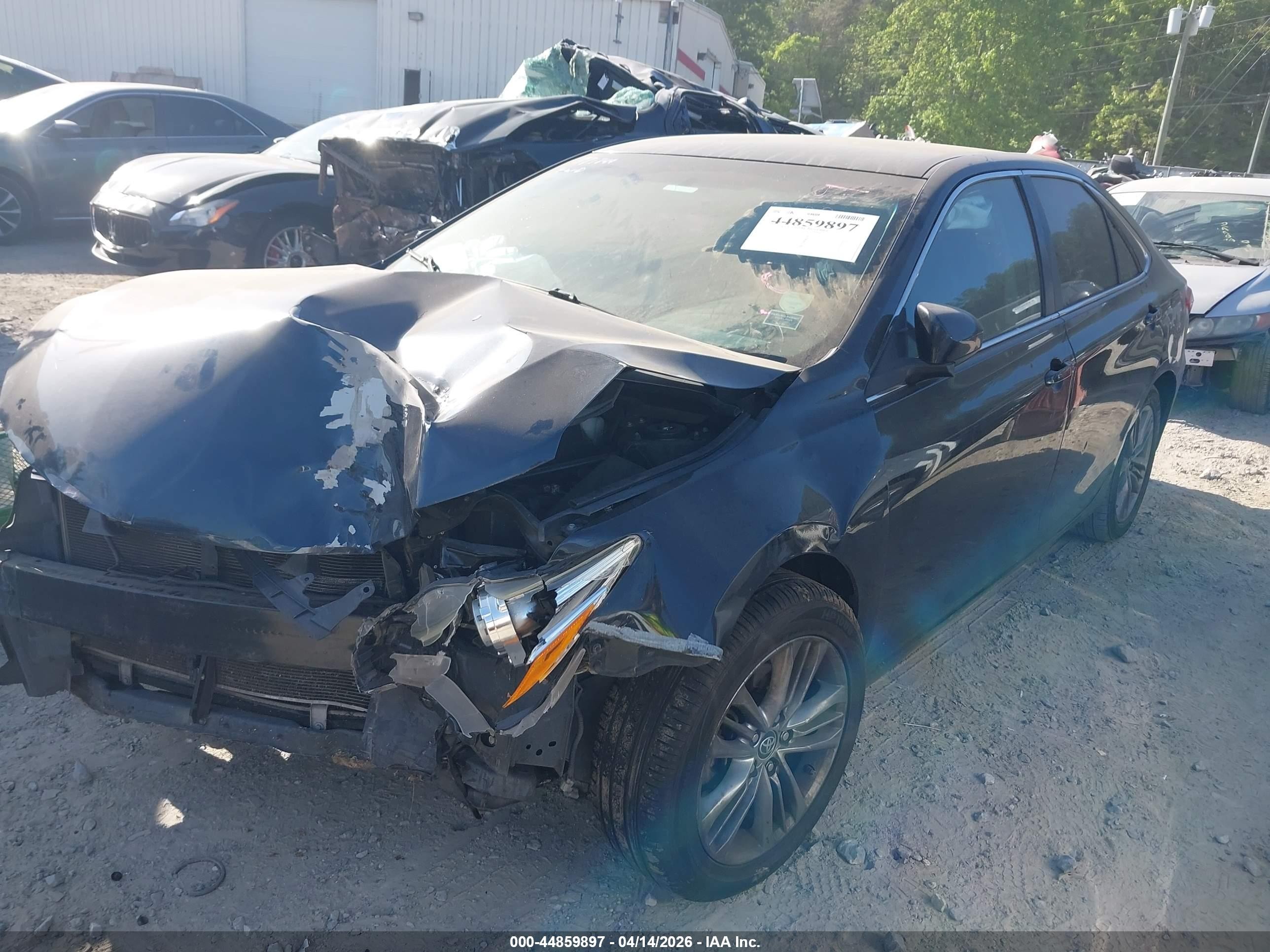 2015 Toyota Camry Se Black vin: 4T1BF1FK8FU016739