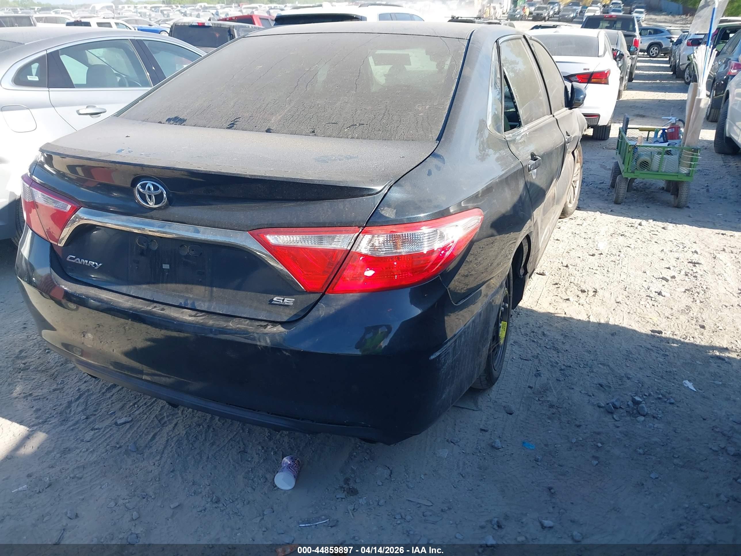 2015 Toyota Camry Se Black vin: 4T1BF1FK8FU016739