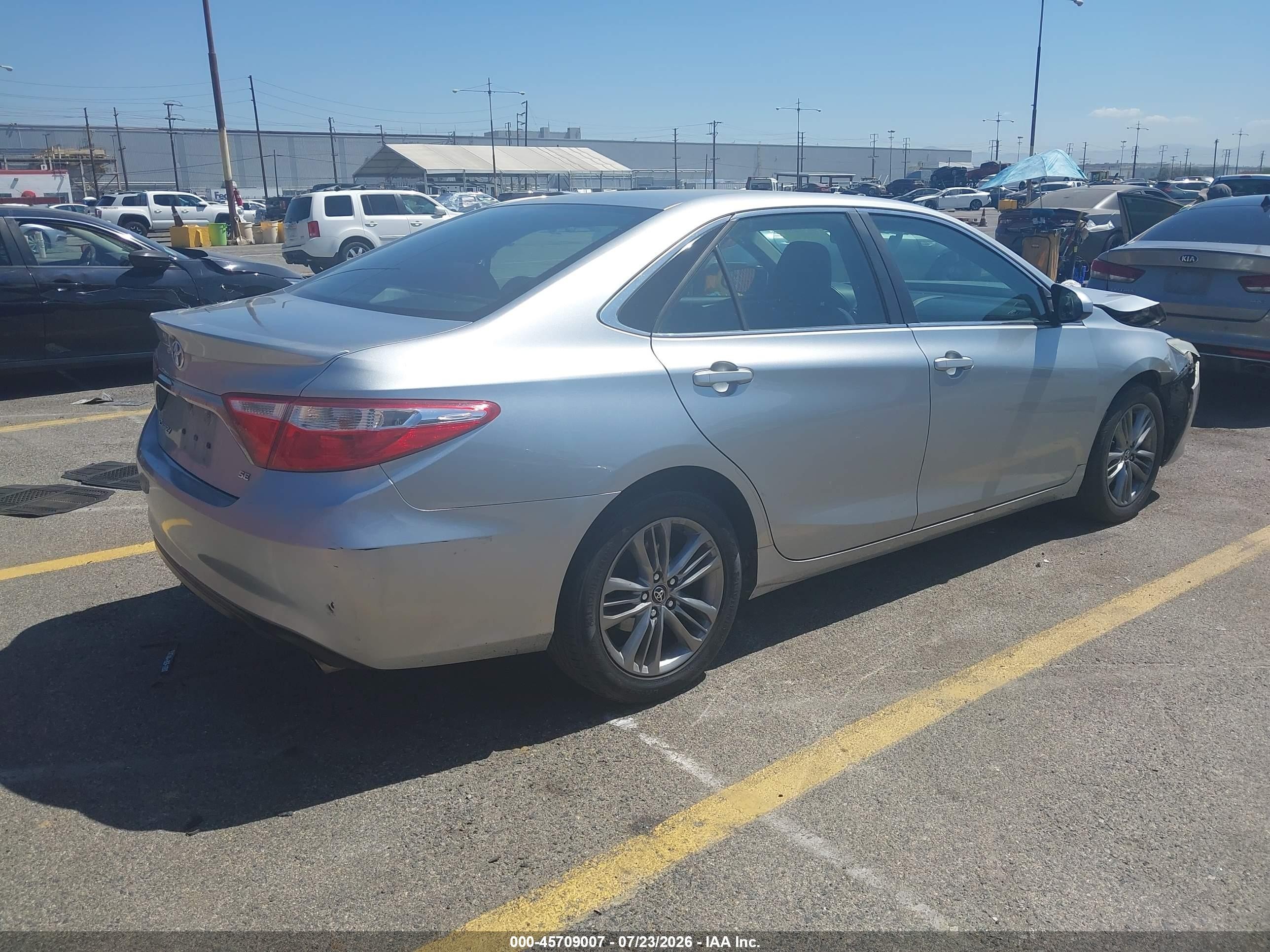 2015 Toyota Camry Se Silver vin: 4T1BF1FK8FU021911