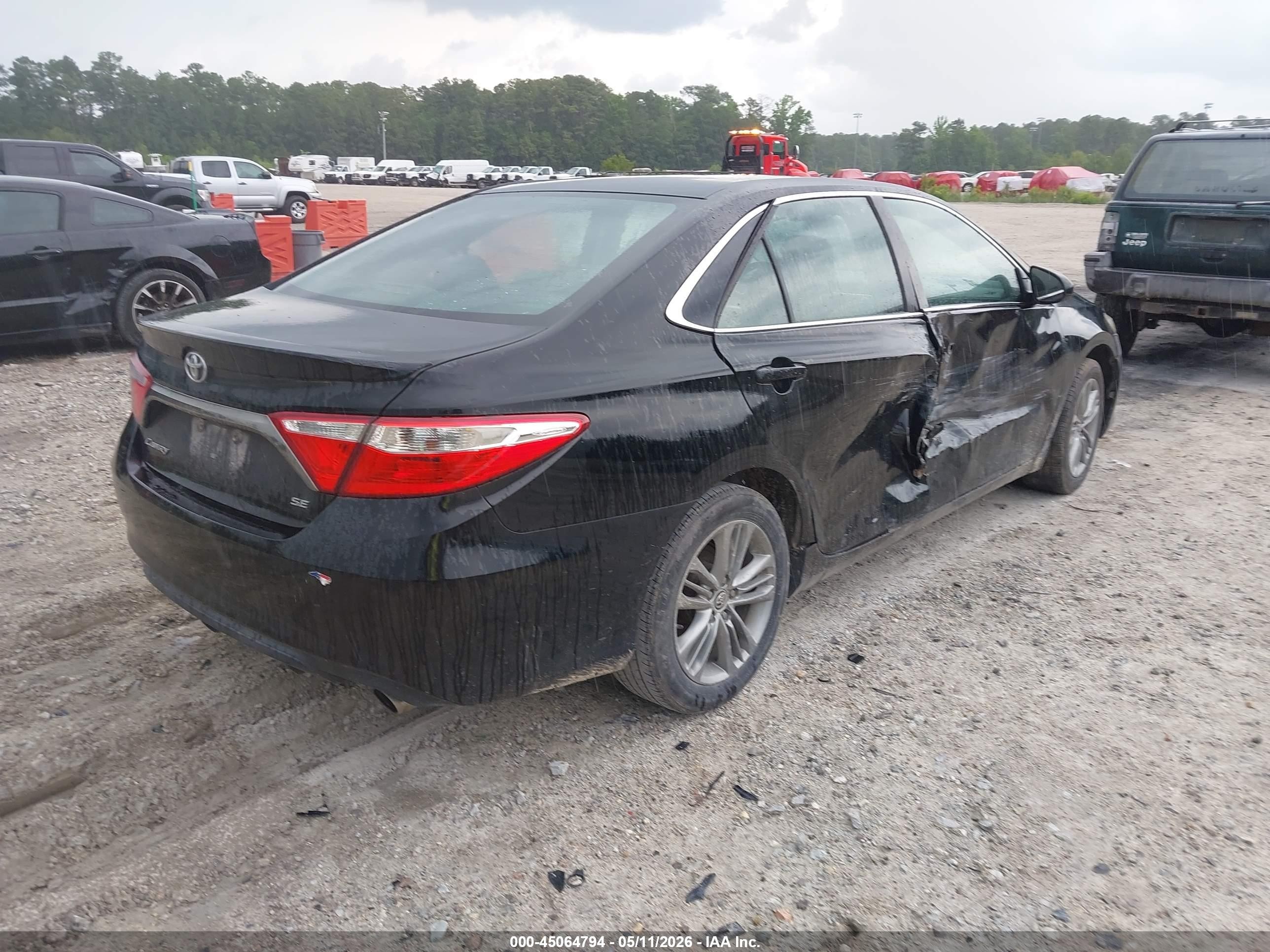 2015 Toyota Camry Se Black vin: 4T1BF1FK8FU023982