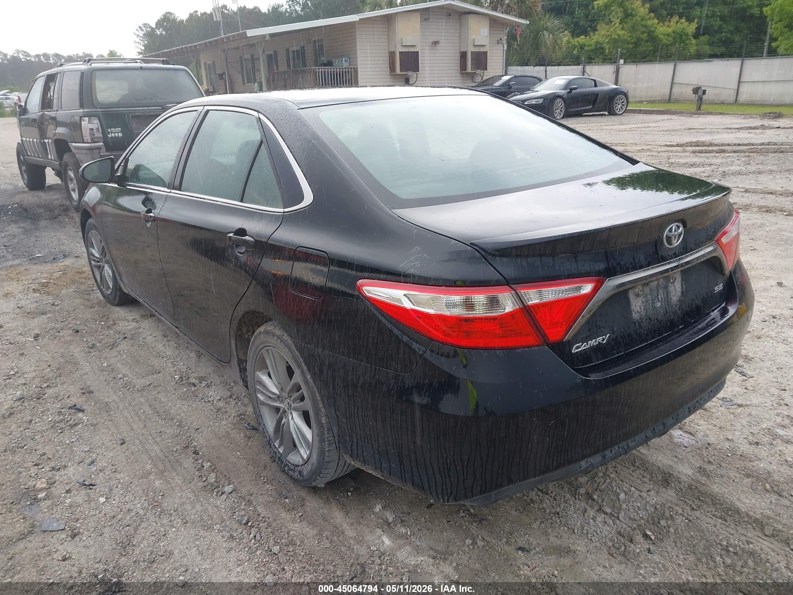 2015 Toyota Camry Se Black vin: 4T1BF1FK8FU023982