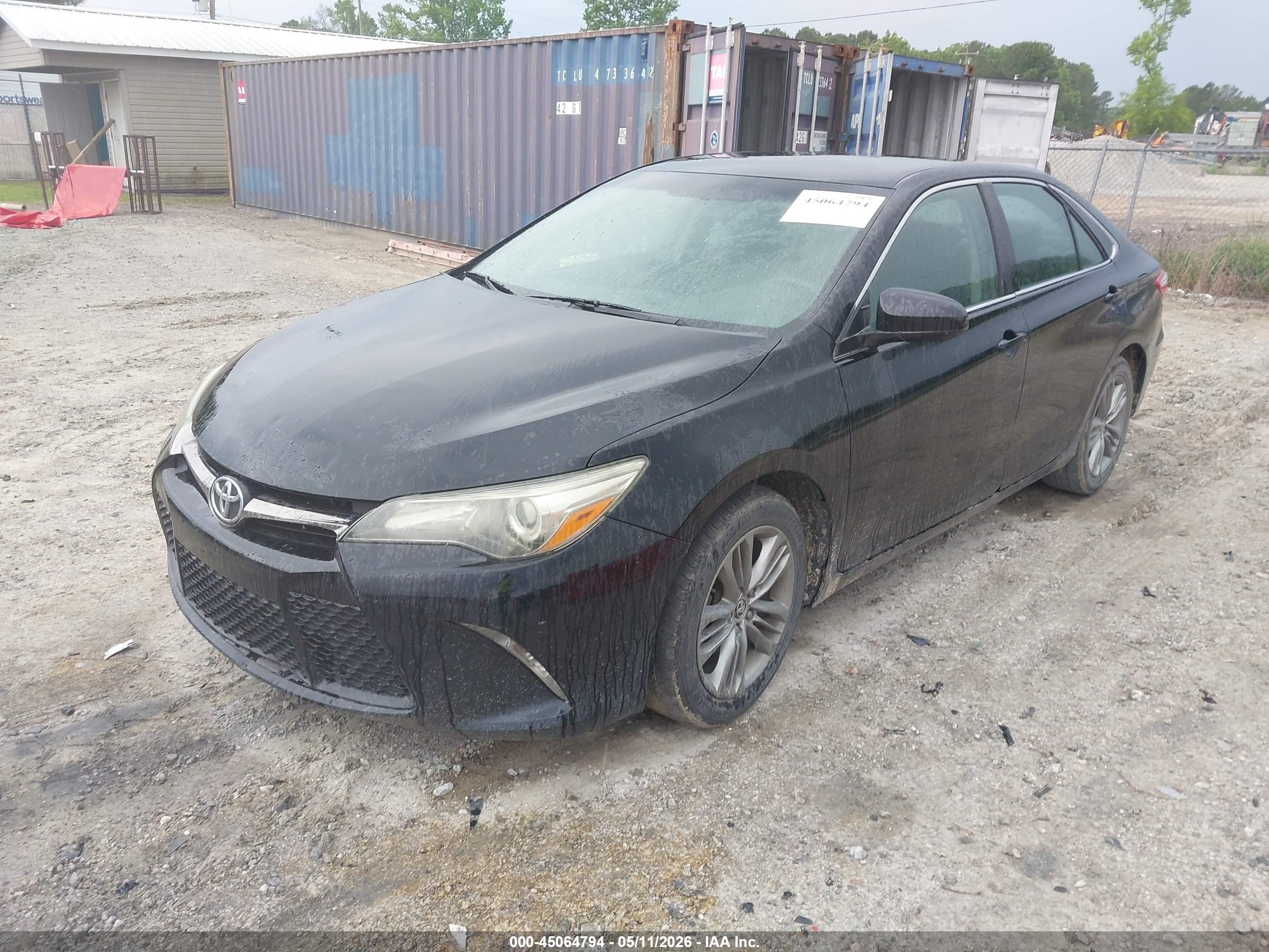2015 Toyota Camry Se Black vin: 4T1BF1FK8FU023982