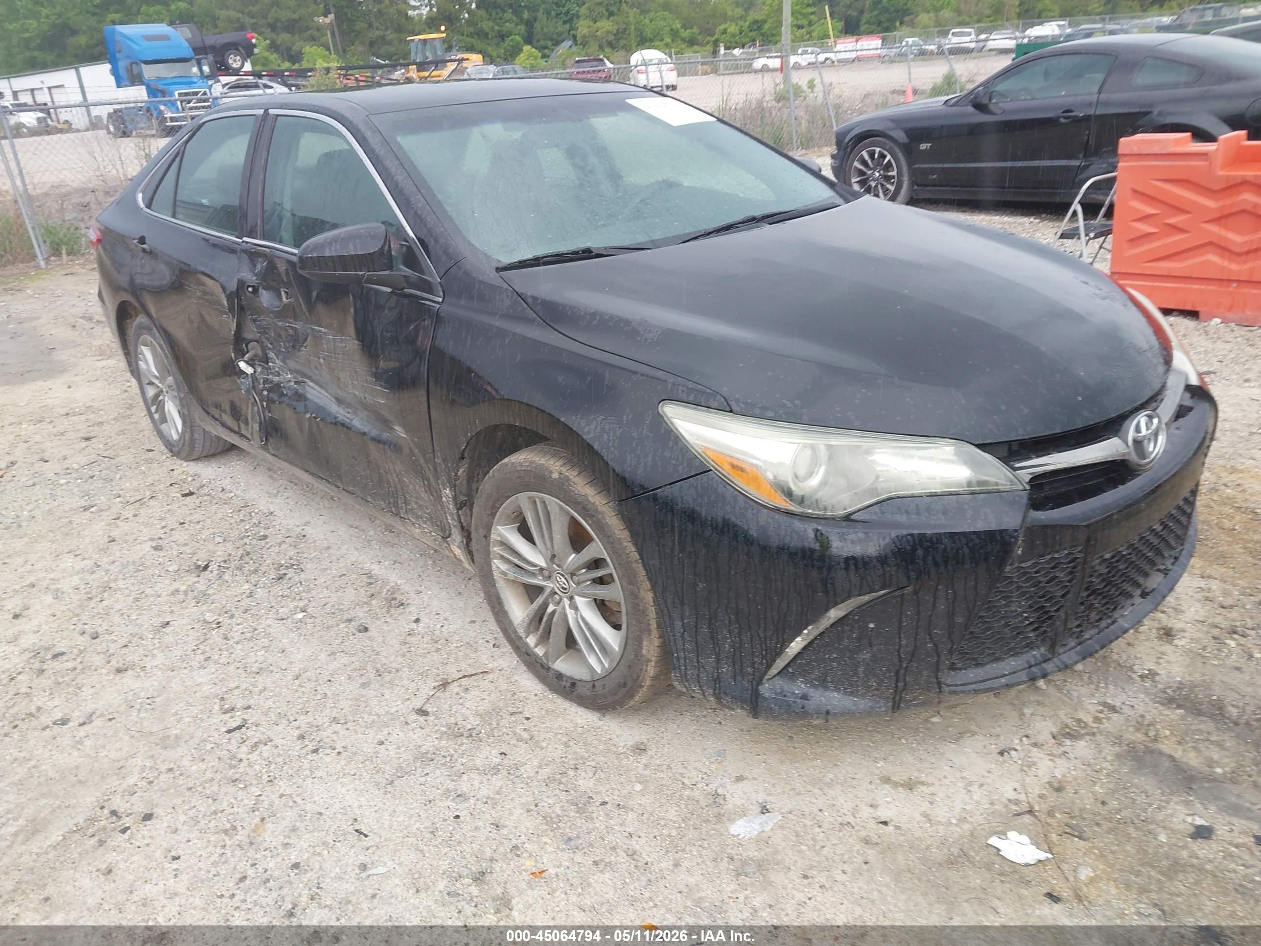 2015 Toyota Camry Se Черный vin: 4T1BF1FK8FU023982
