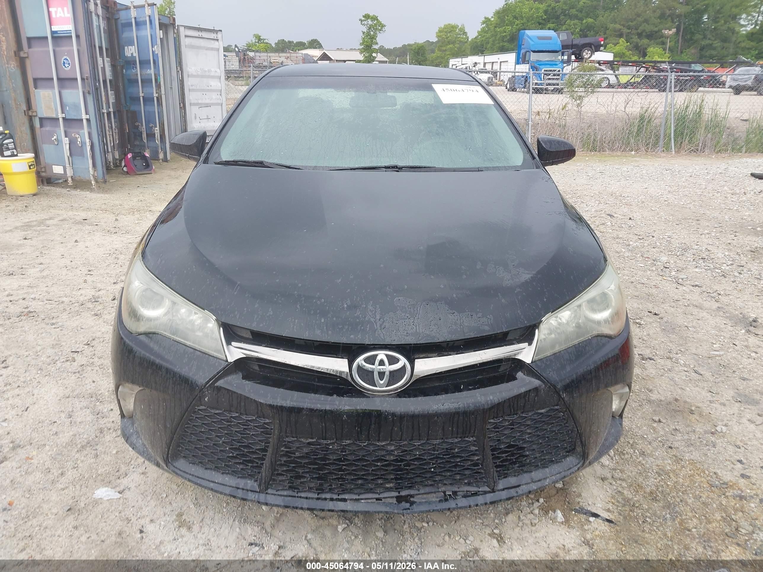 2015 Toyota Camry Se Black vin: 4T1BF1FK8FU023982