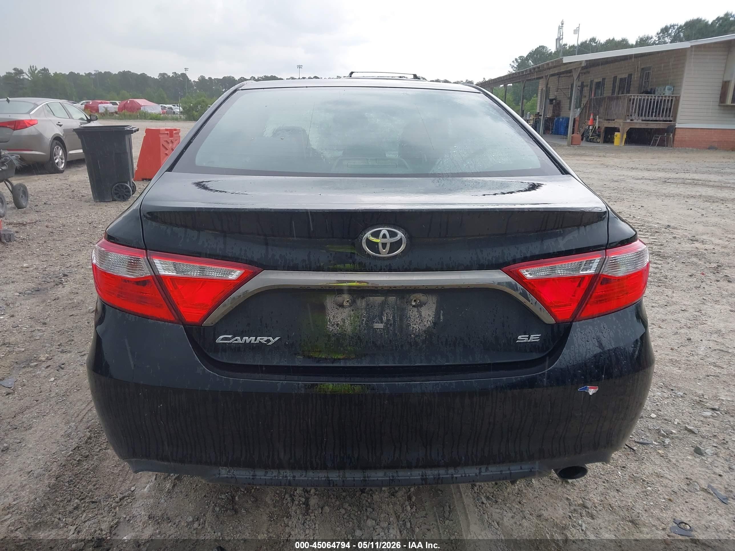 2015 Toyota Camry Se Black vin: 4T1BF1FK8FU023982