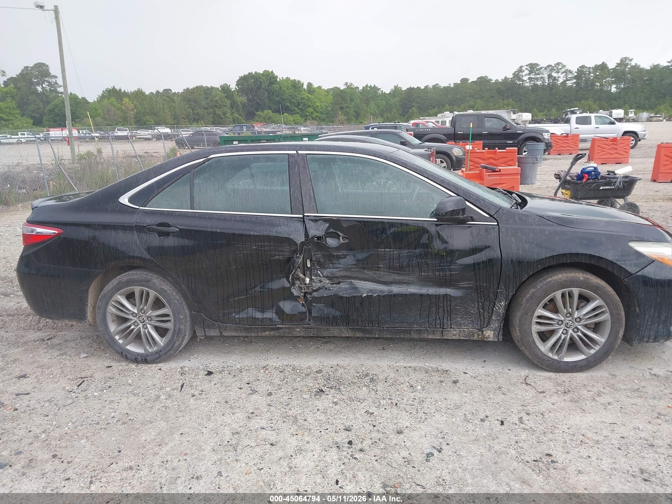 2015 Toyota Camry Se Black vin: 4T1BF1FK8FU023982
