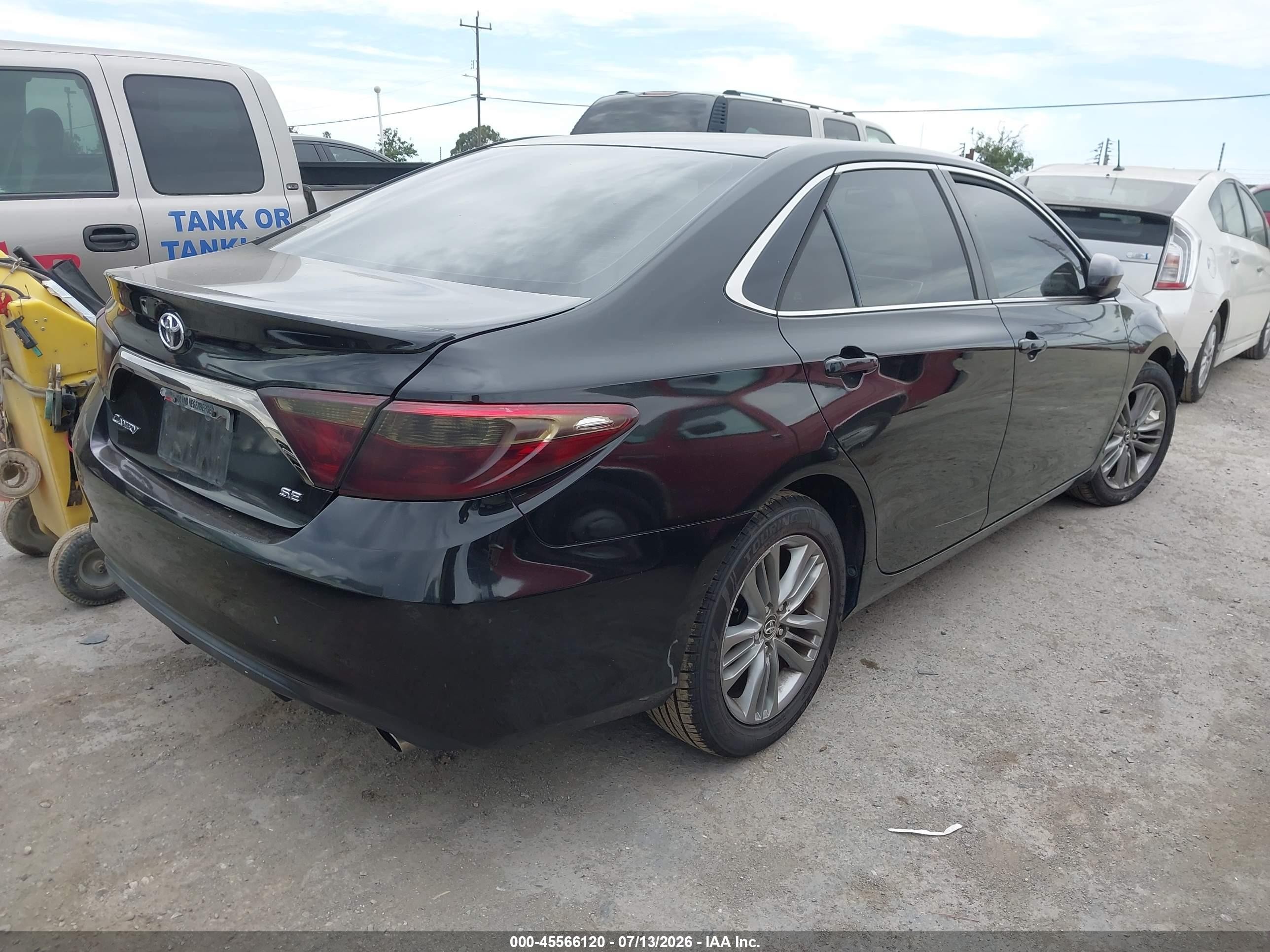 2015 Toyota Camry Se Black vin: 4T1BF1FK8FU024517