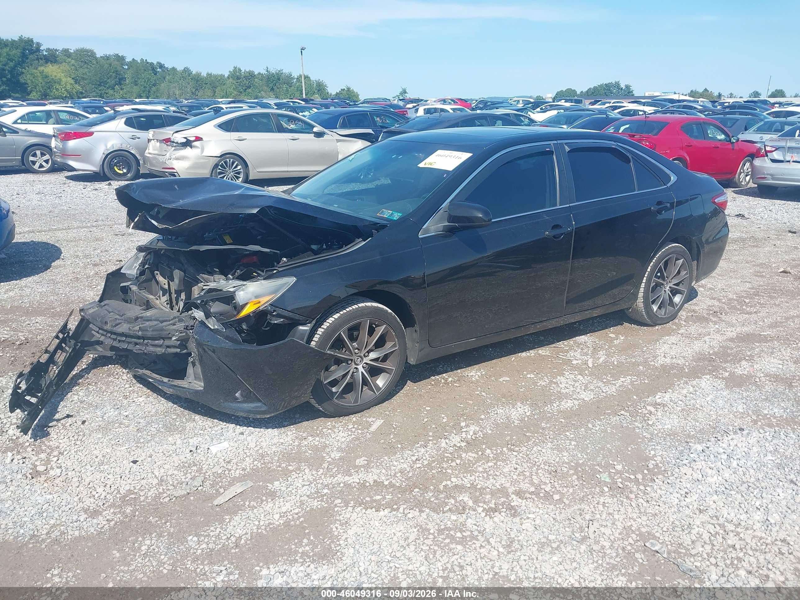 2015 Toyota Camry Xse Black vin: 4T1BF1FK8FU041253