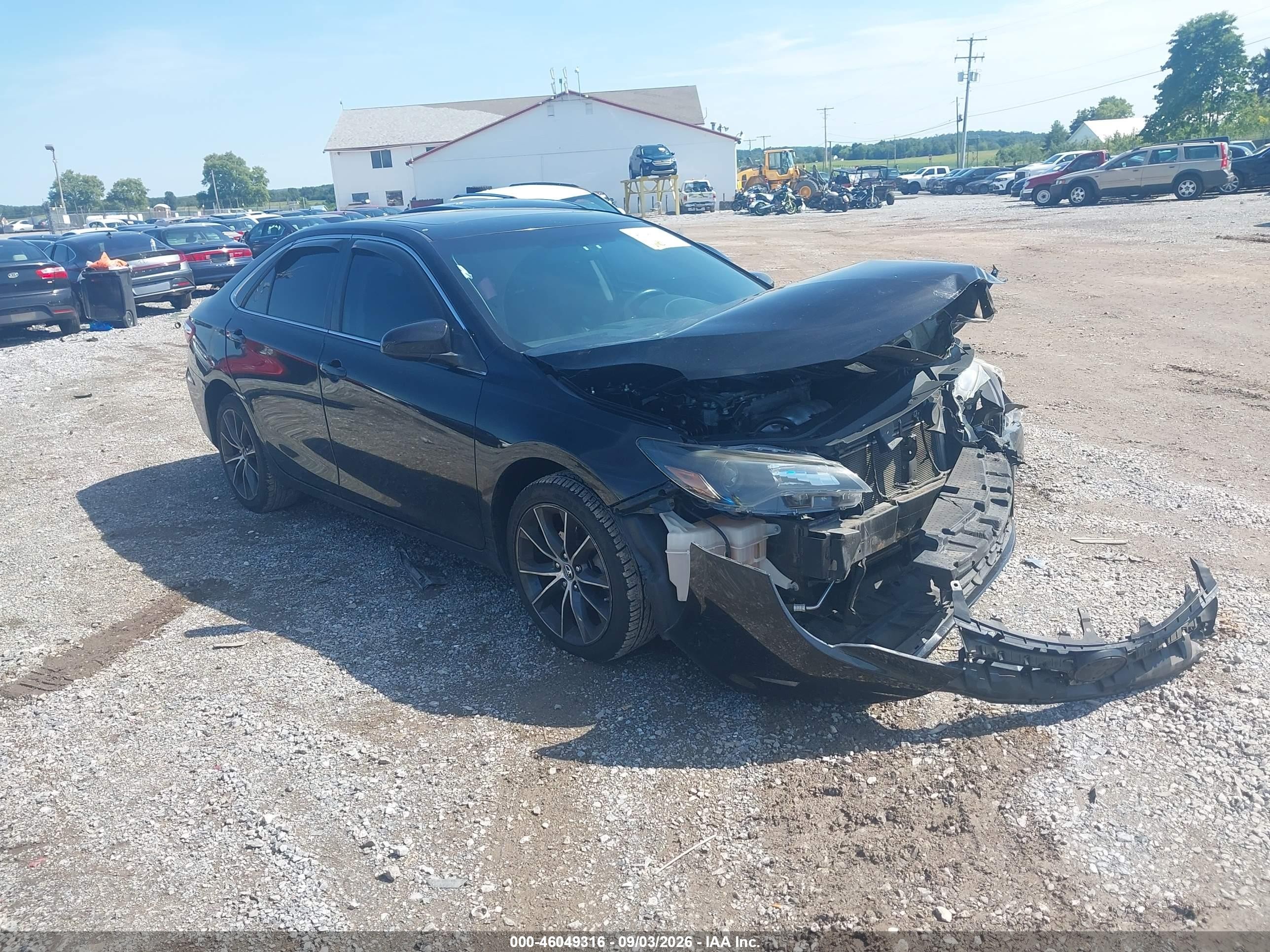 2015 Toyota Camry Xse Black vin: 4T1BF1FK8FU041253