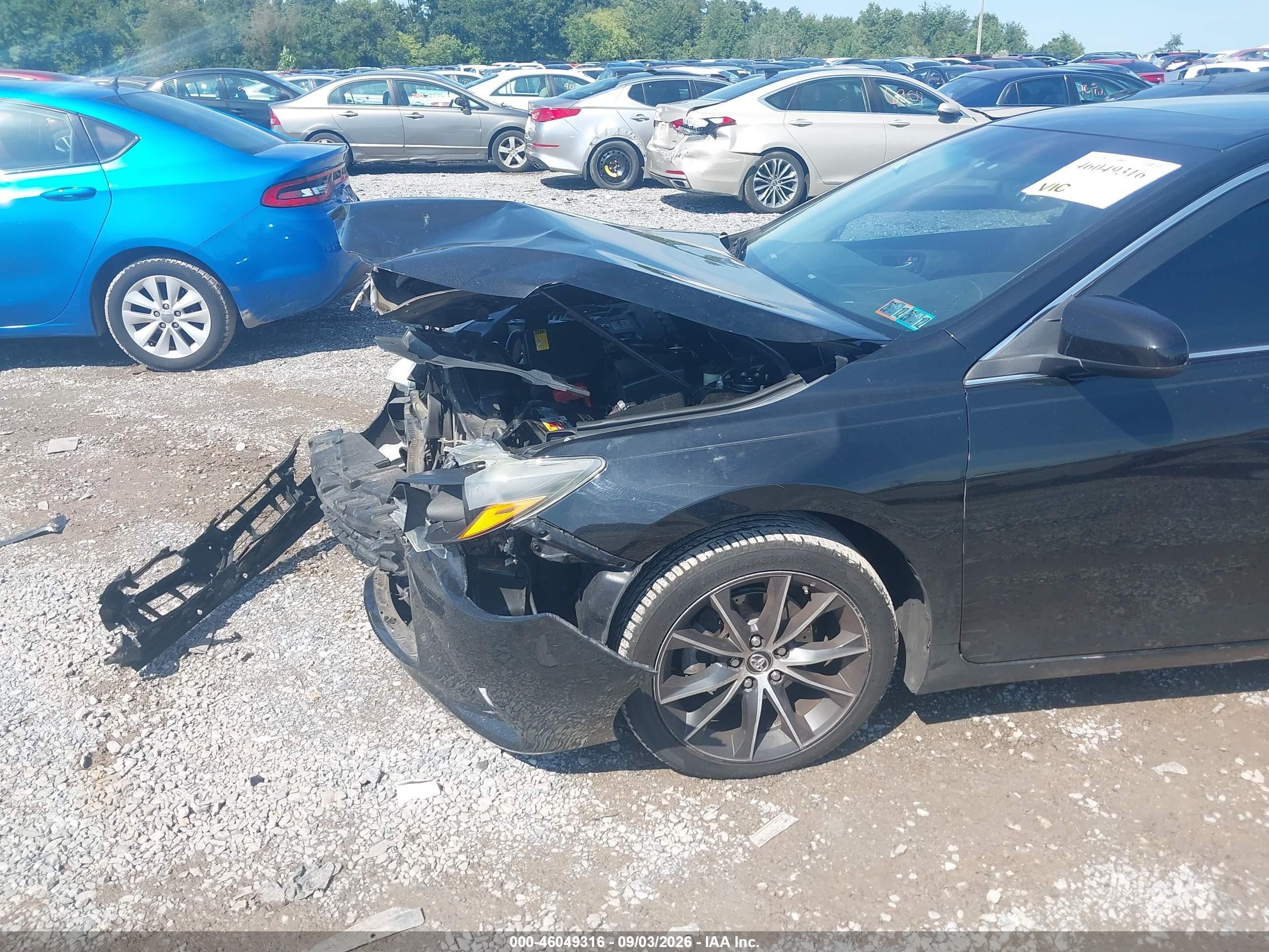 2015 Toyota Camry Xse Black vin: 4T1BF1FK8FU041253