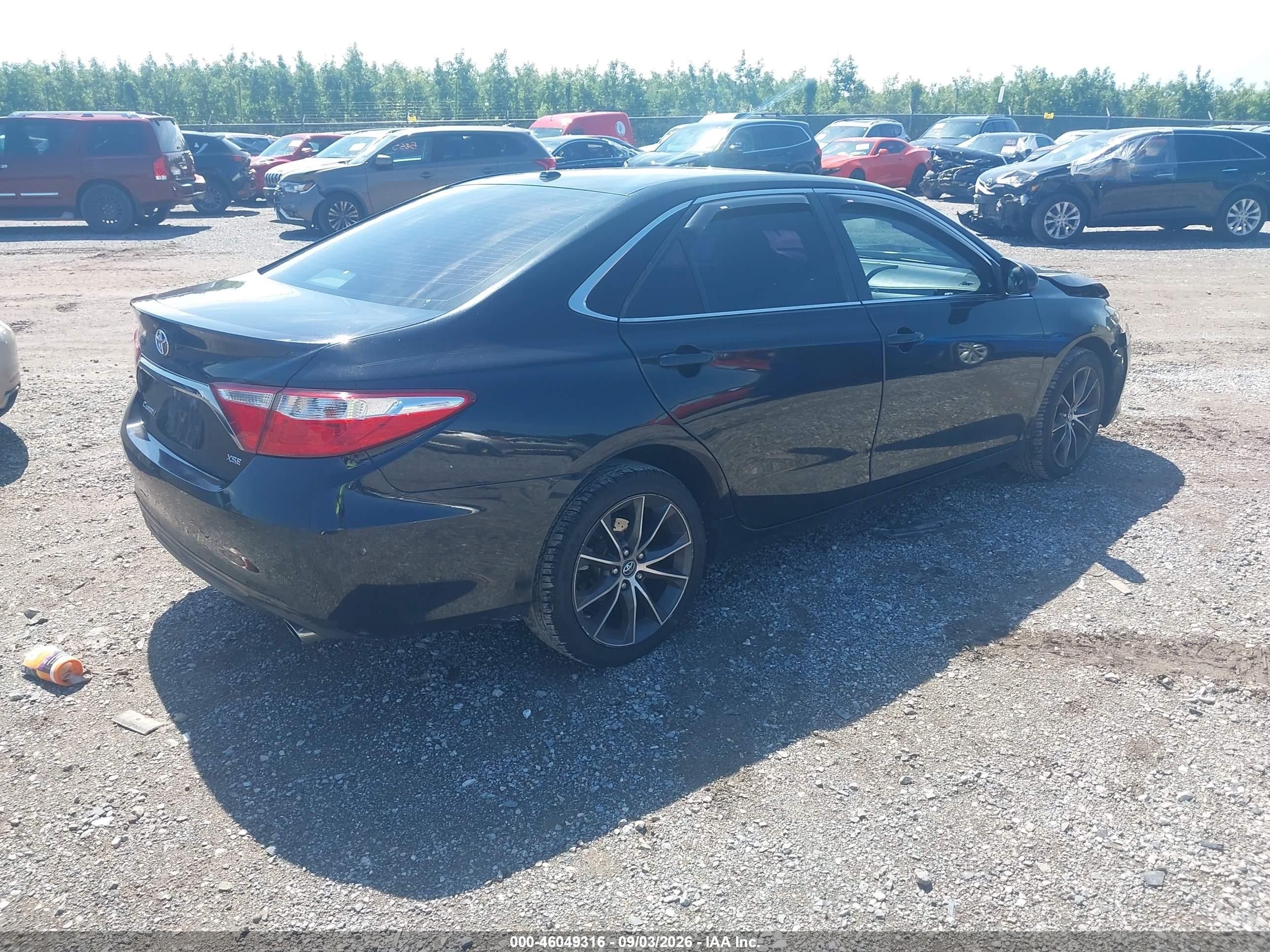 2015 Toyota Camry Xse Black vin: 4T1BF1FK8FU041253