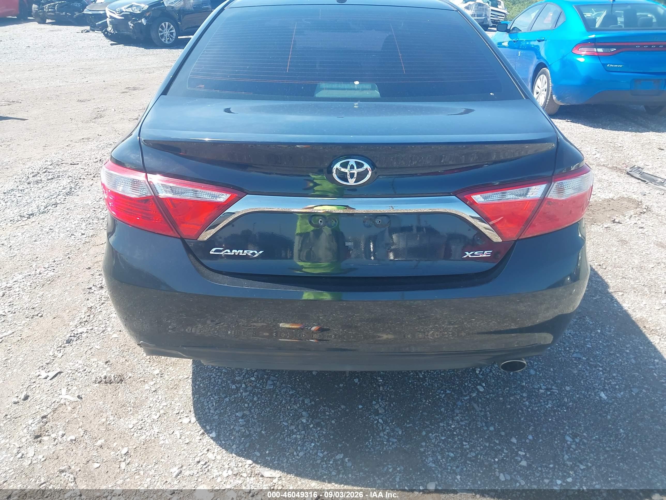 2015 Toyota Camry Xse Black vin: 4T1BF1FK8FU041253