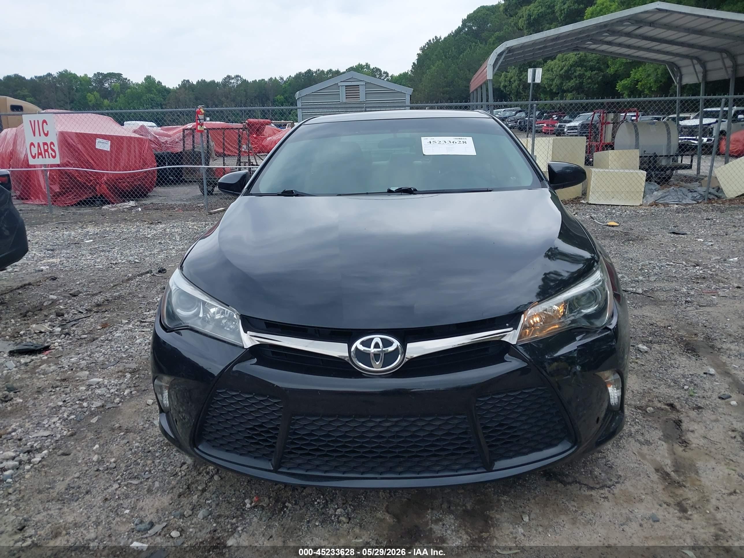 2015 Toyota Camry Se Черный vin: 4T1BF1FK8FU053290