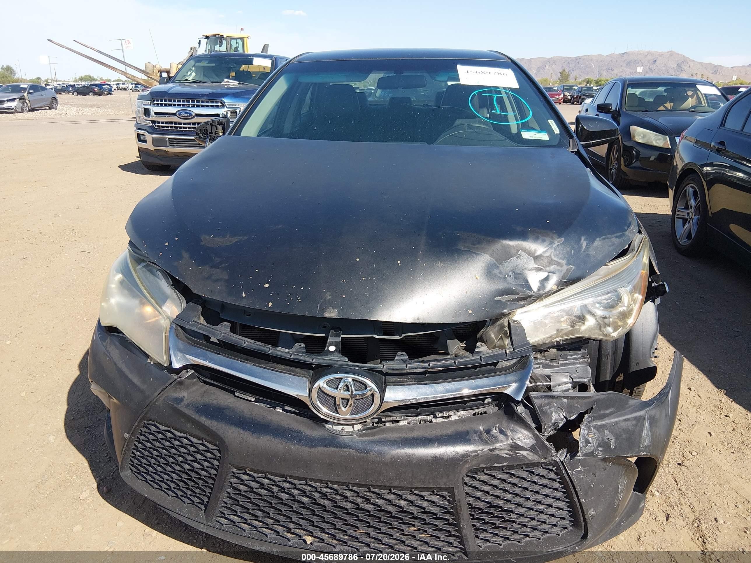 2015 Toyota Camry Se Black vin: 4T1BF1FK8FU081803