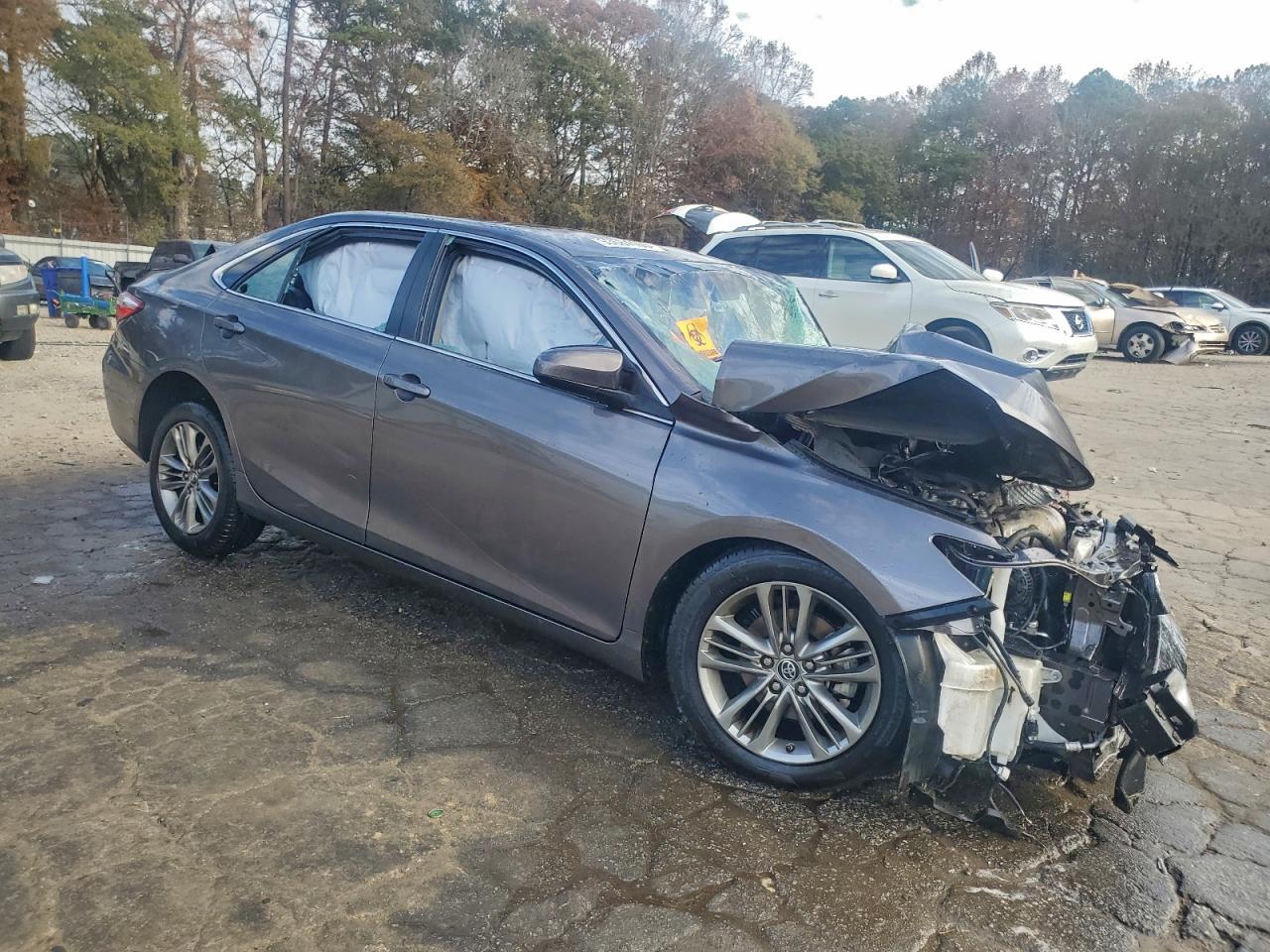 2015 Toyota Camry Se Gray vin: 4T1BF1FK8FU088556