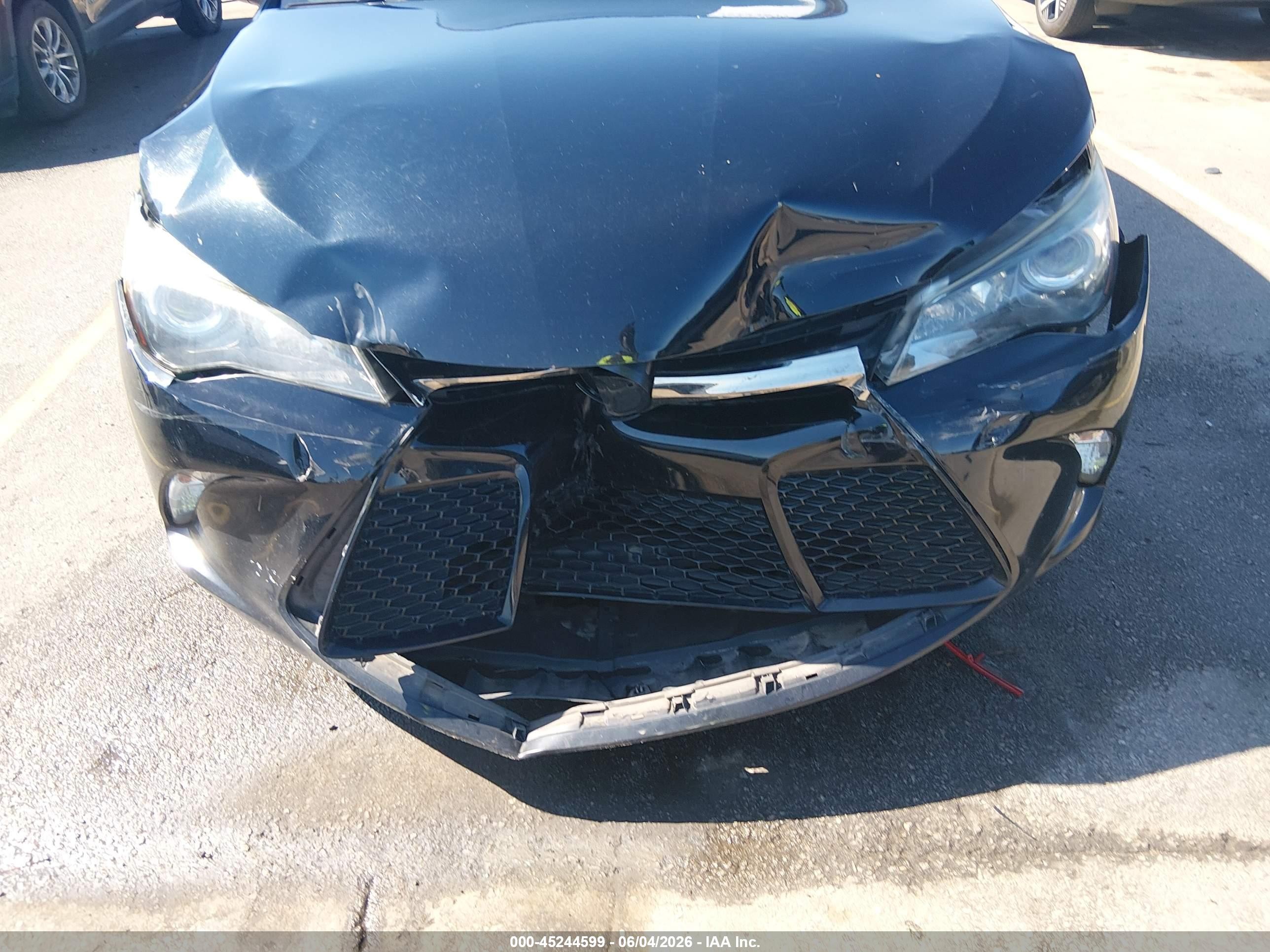 2015 Toyota Camry Se Black vin: 4T1BF1FK8FU098522