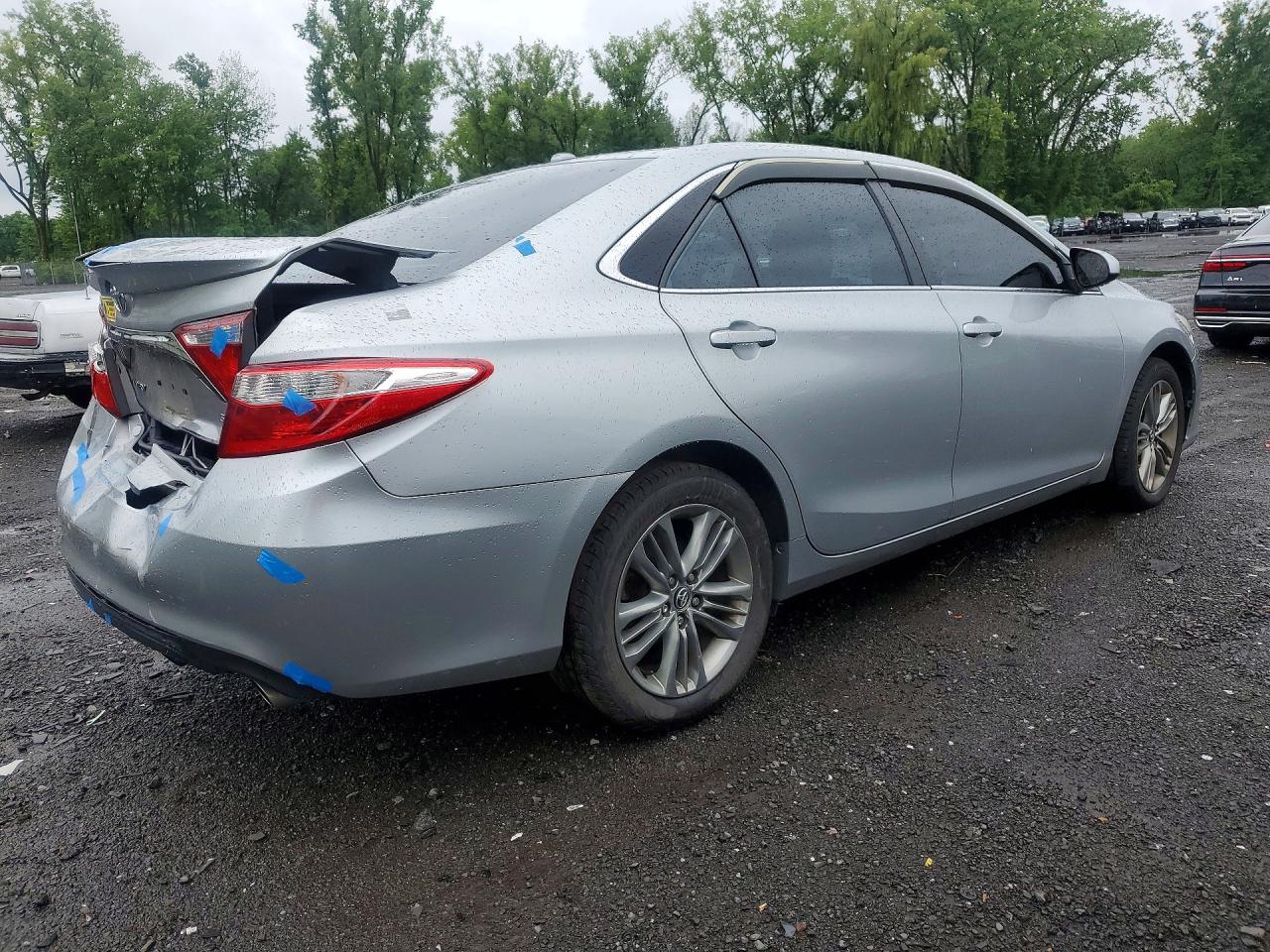 2015 Toyota Camry Se Silver vin: 4T1BF1FK8FU099556