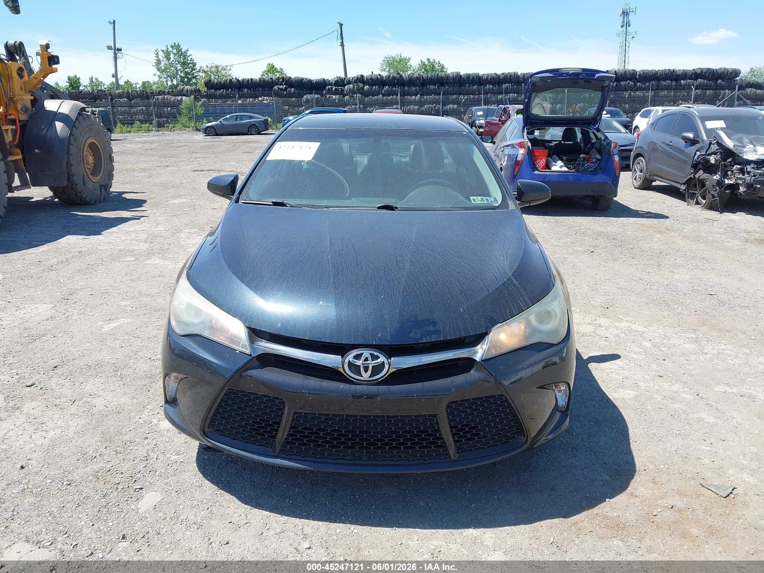 2015 Toyota Camry Se Black vin: 4T1BF1FK8FU100933