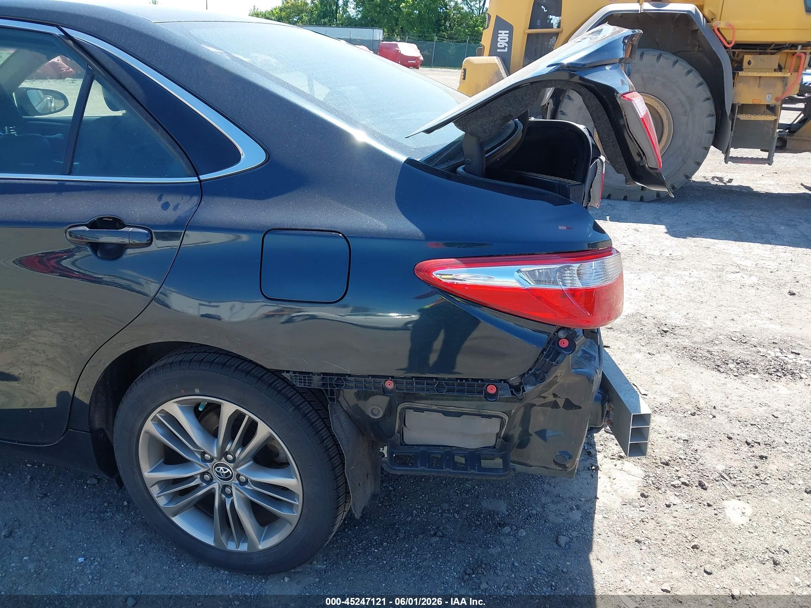 2015 Toyota Camry Se Black vin: 4T1BF1FK8FU100933