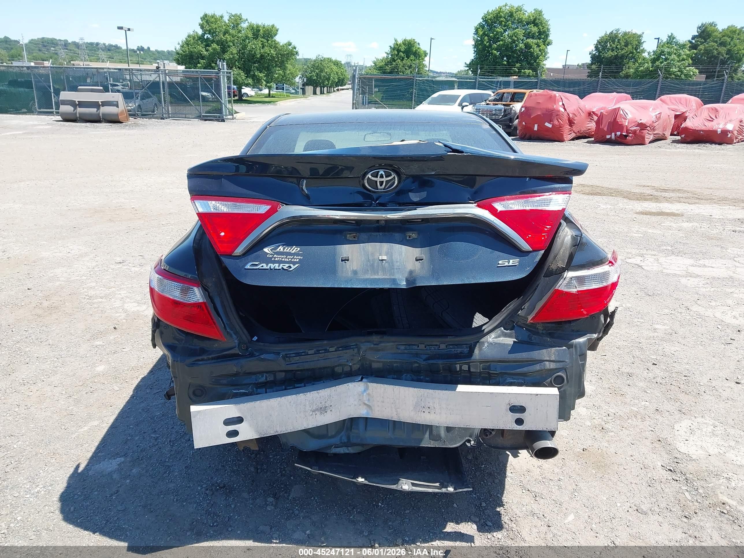 2015 Toyota Camry Se Black vin: 4T1BF1FK8FU100933