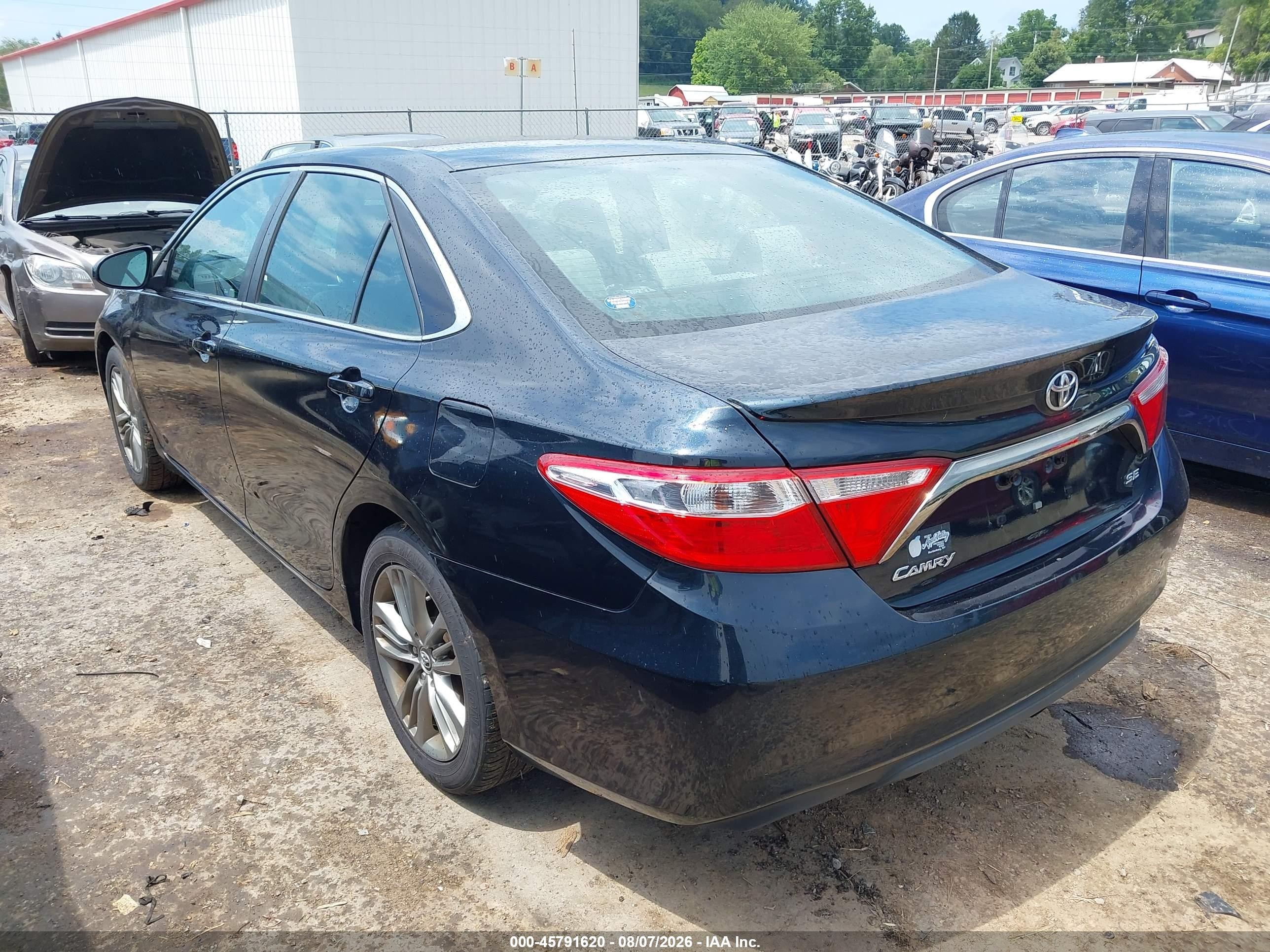 2015 Toyota Camry Se Black vin: 4T1BF1FK8FU109258