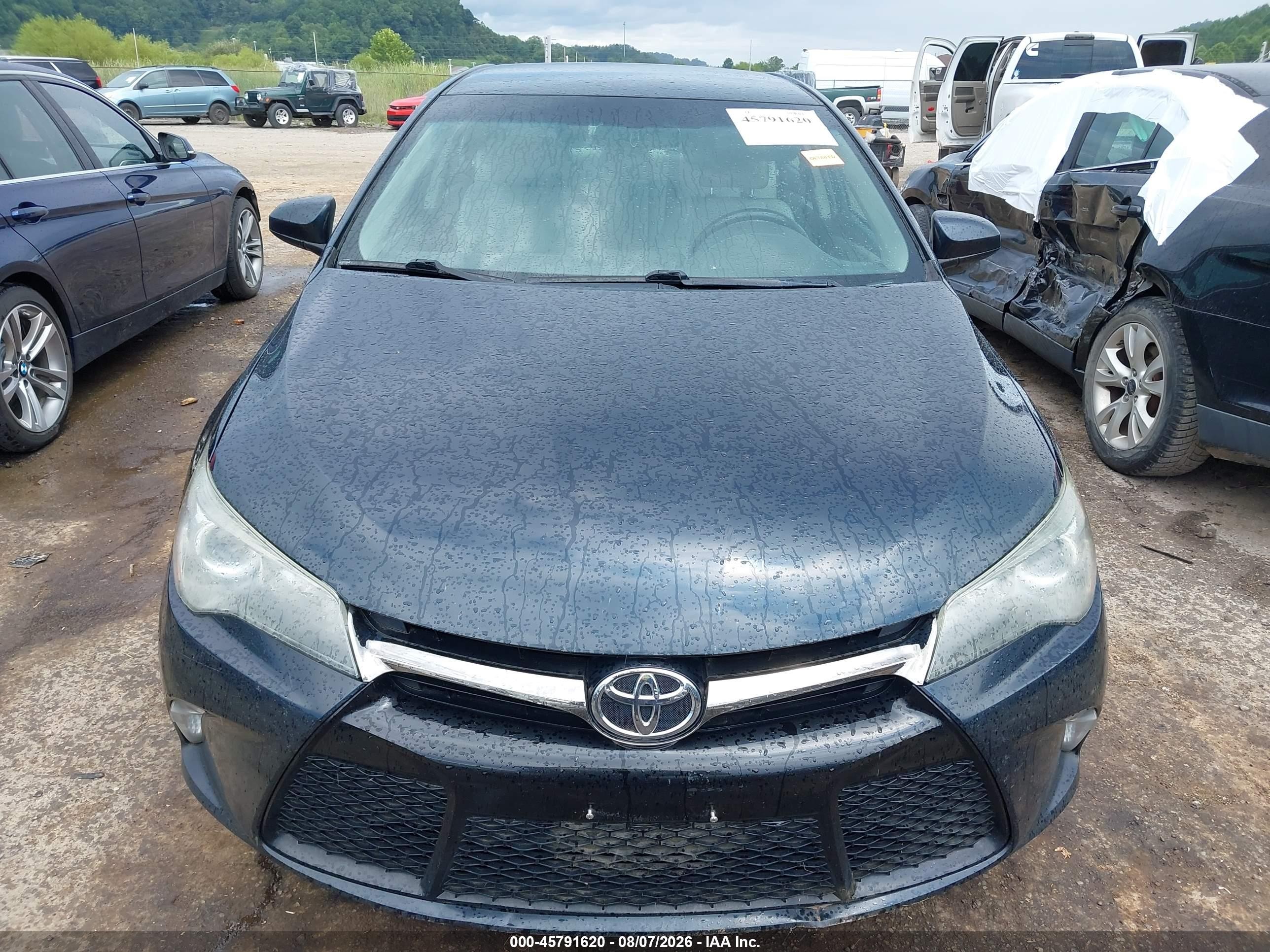 2015 Toyota Camry Se Black vin: 4T1BF1FK8FU109258