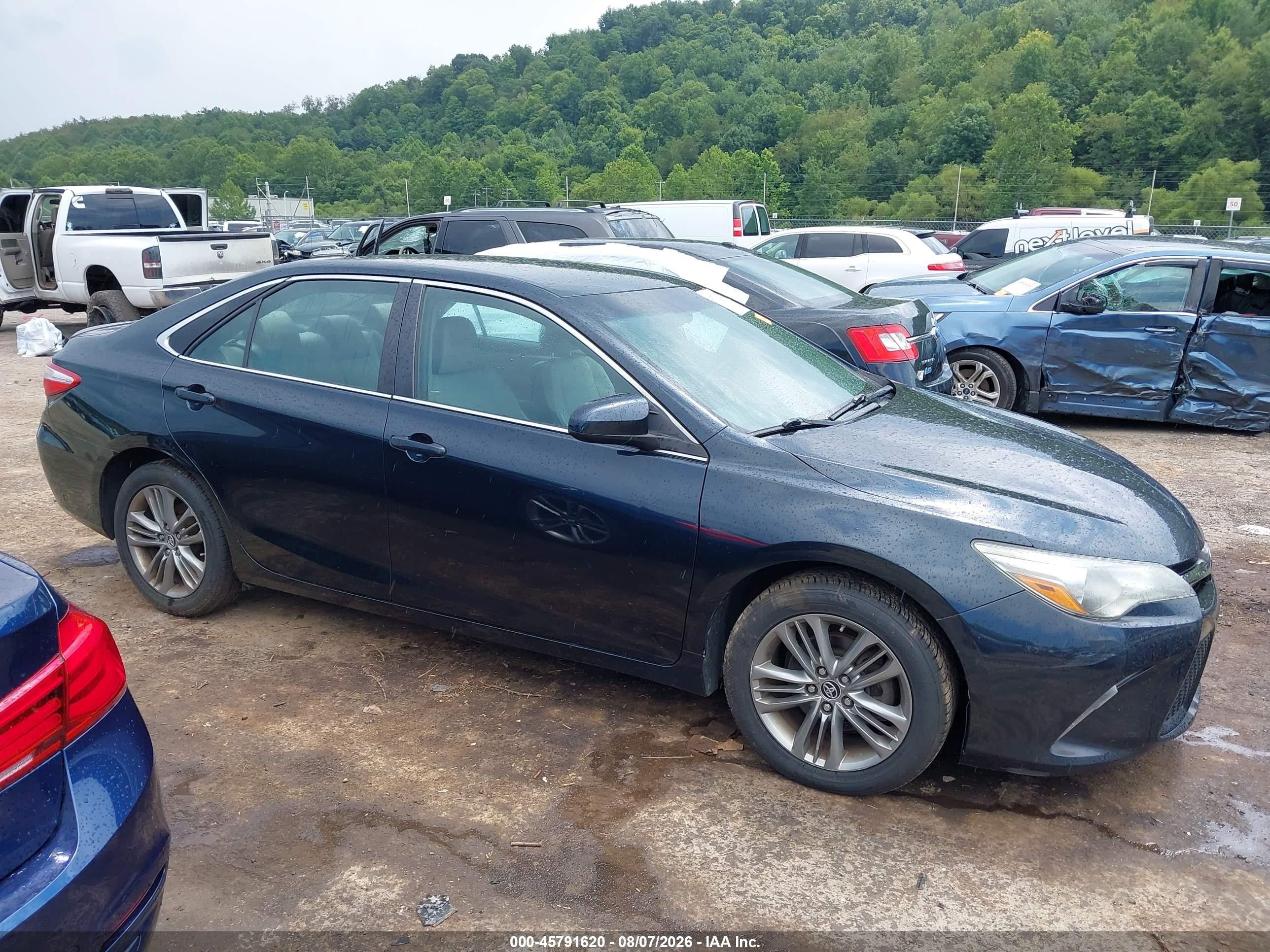 2015 Toyota Camry Se Black vin: 4T1BF1FK8FU109258