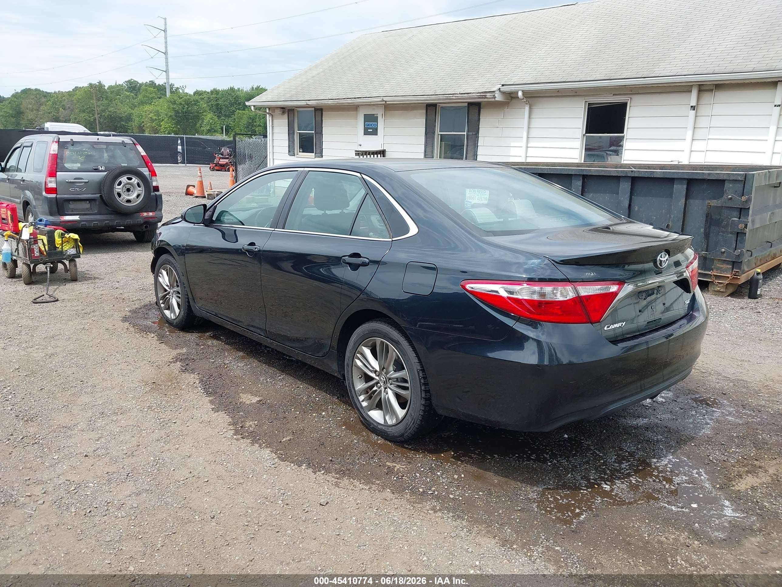 2015 Toyota Camry Se Black vin: 4T1BF1FK8FU110152
