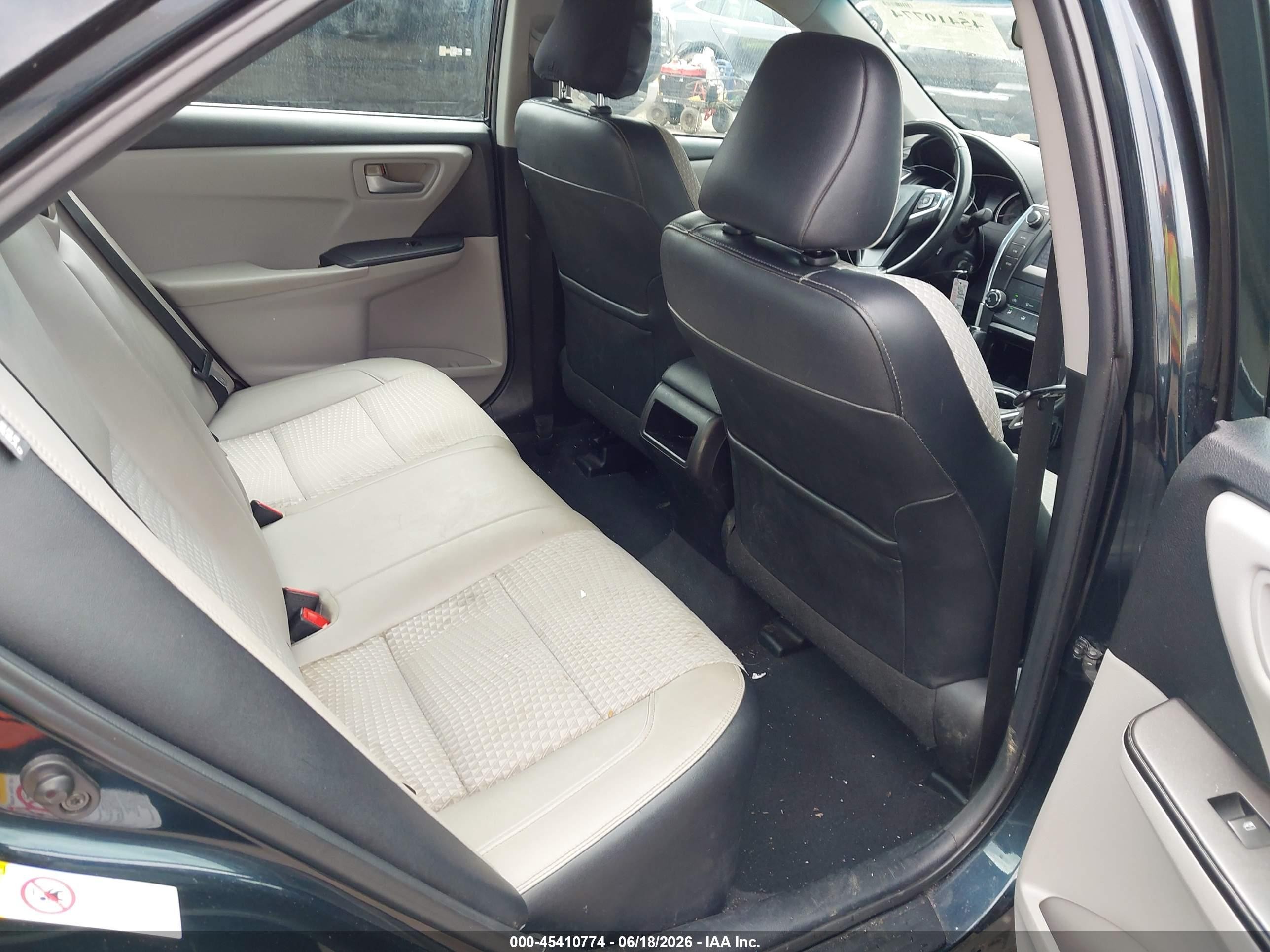 2015 Toyota Camry Se Black vin: 4T1BF1FK8FU110152