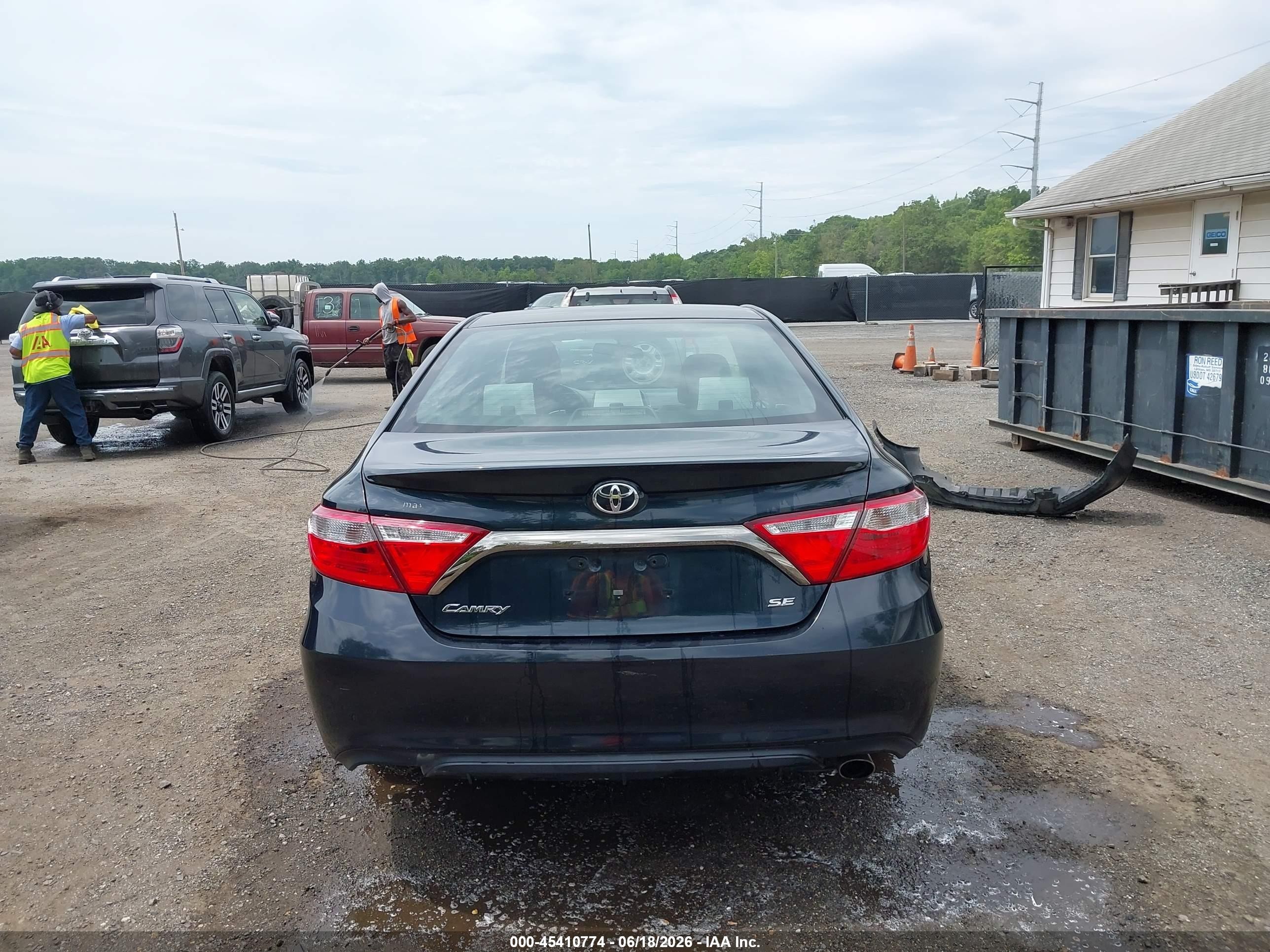 2015 Toyota Camry Se Black vin: 4T1BF1FK8FU110152