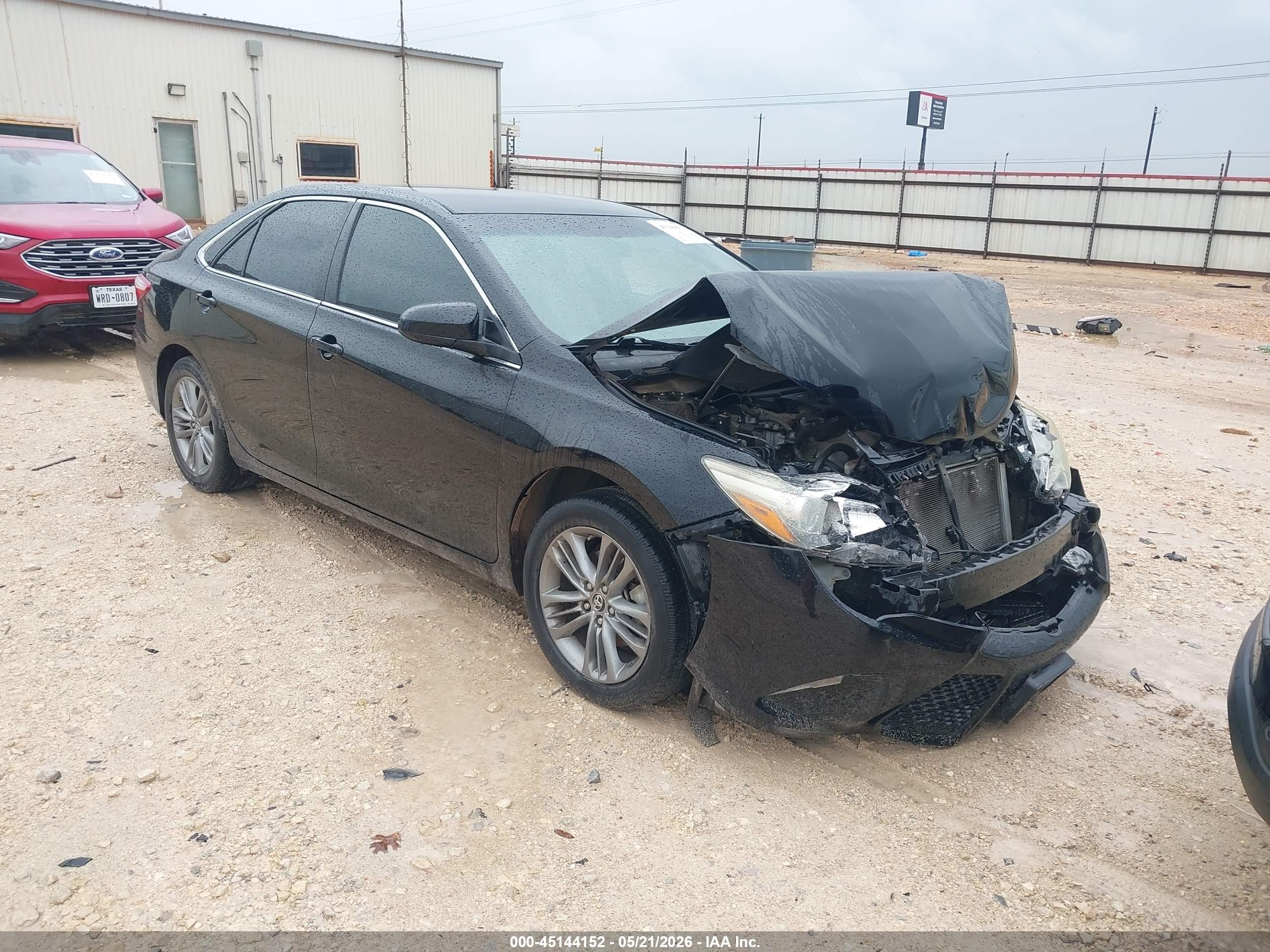 2015 Toyota Camry Se Black vin: 4T1BF1FK8FU475589