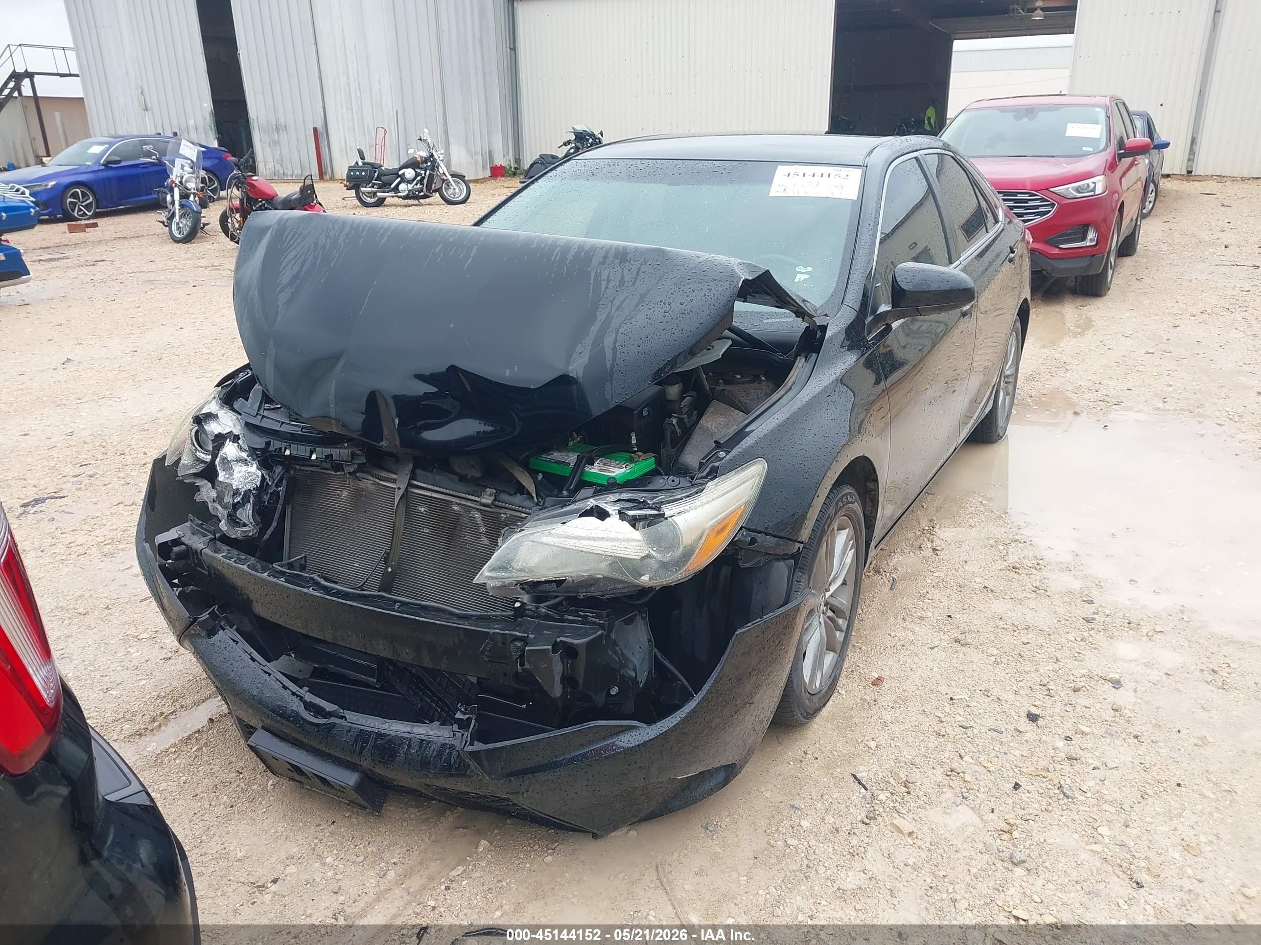 2015 Toyota Camry Se Черный vin: 4T1BF1FK8FU475589