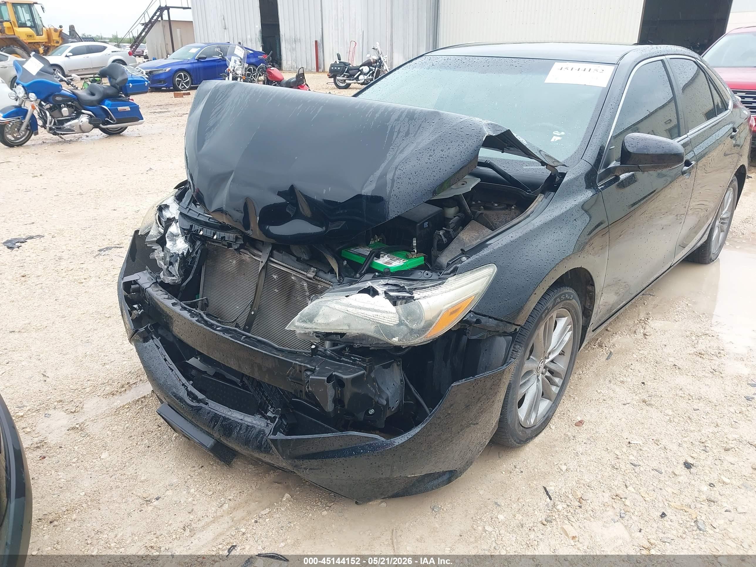 2015 Toyota Camry Se Черный vin: 4T1BF1FK8FU475589