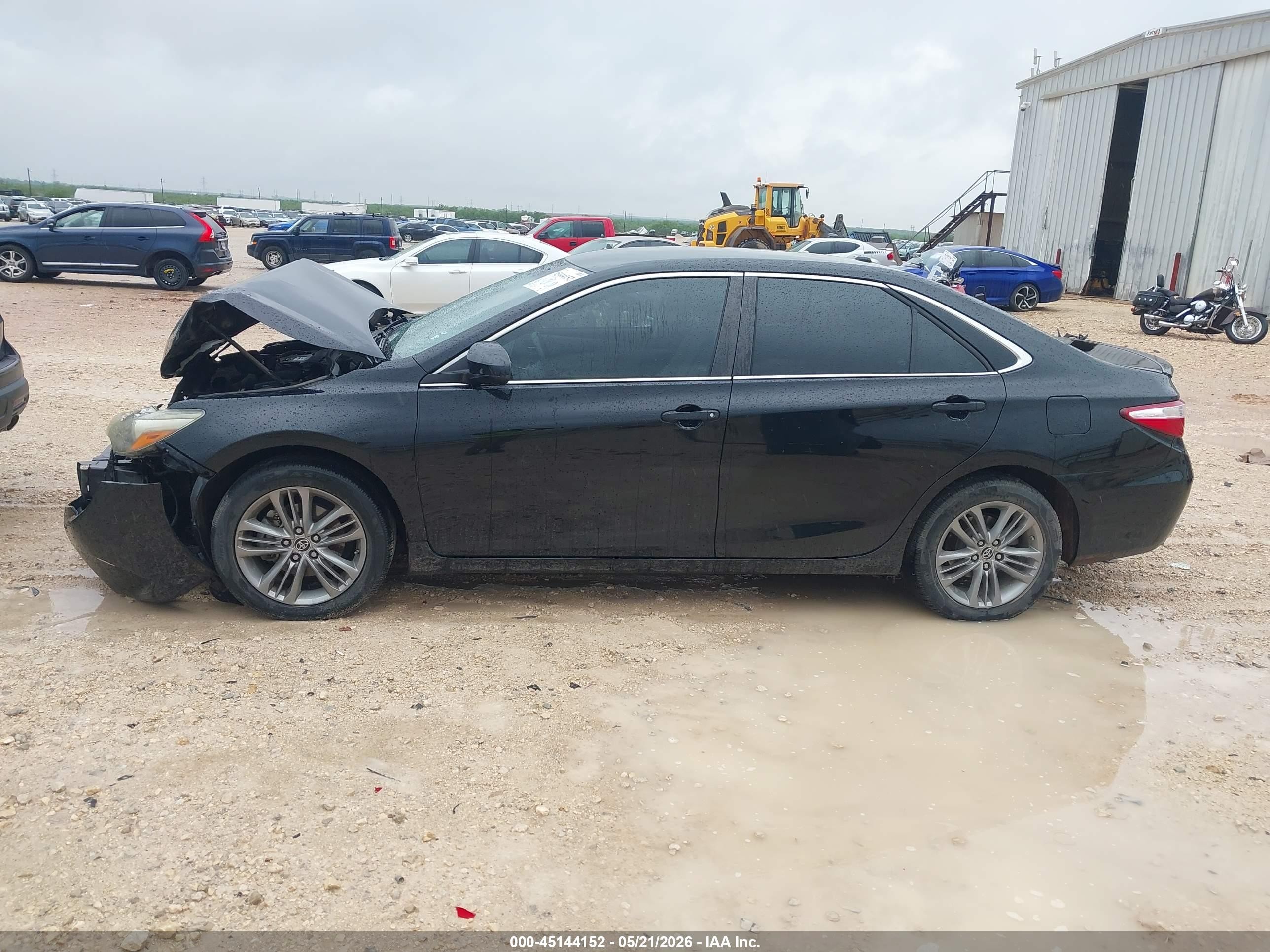 2015 Toyota Camry Se Черный vin: 4T1BF1FK8FU475589