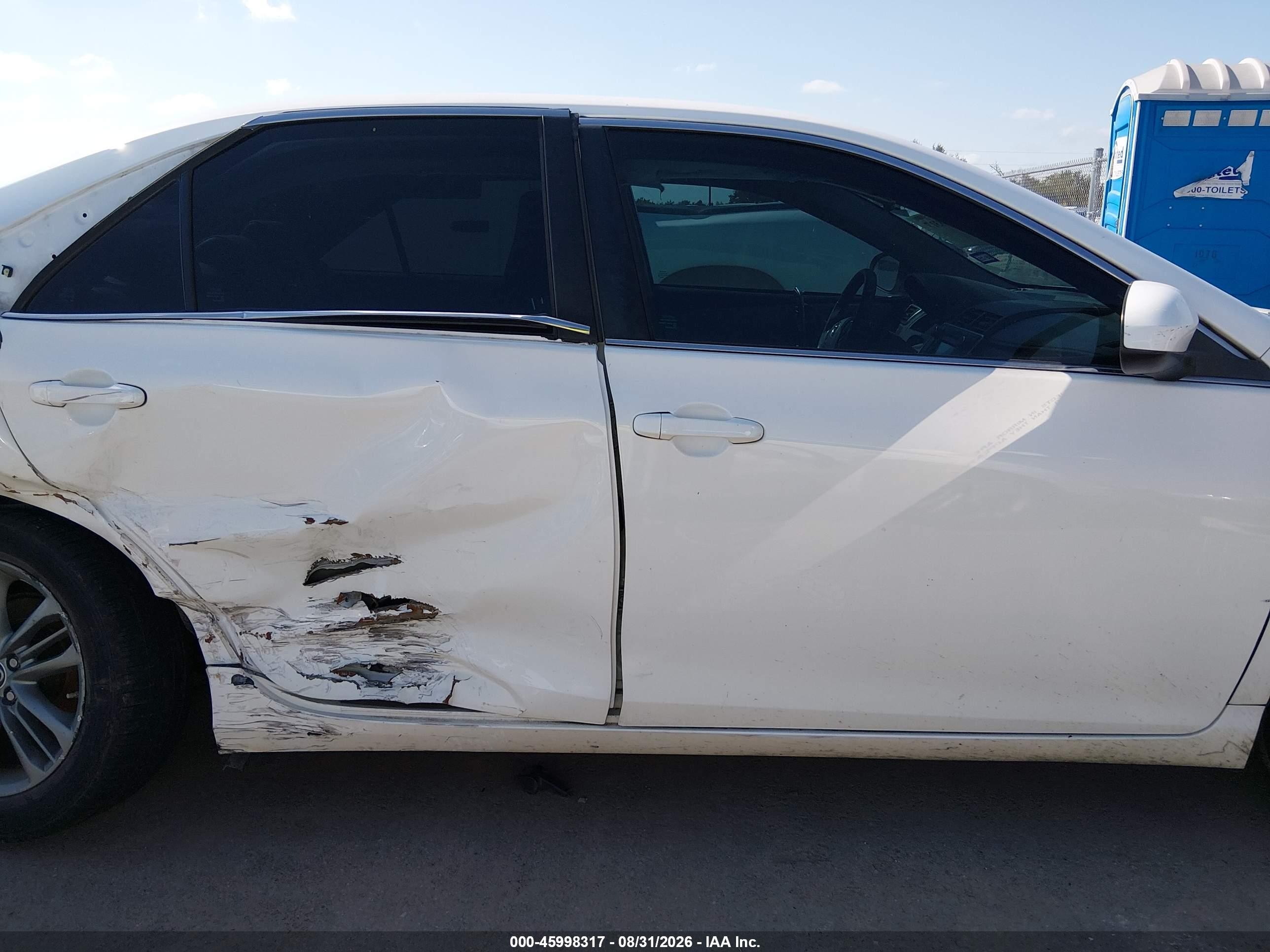 2015 Toyota Camry Se White vin: 4T1BF1FK8FU480260