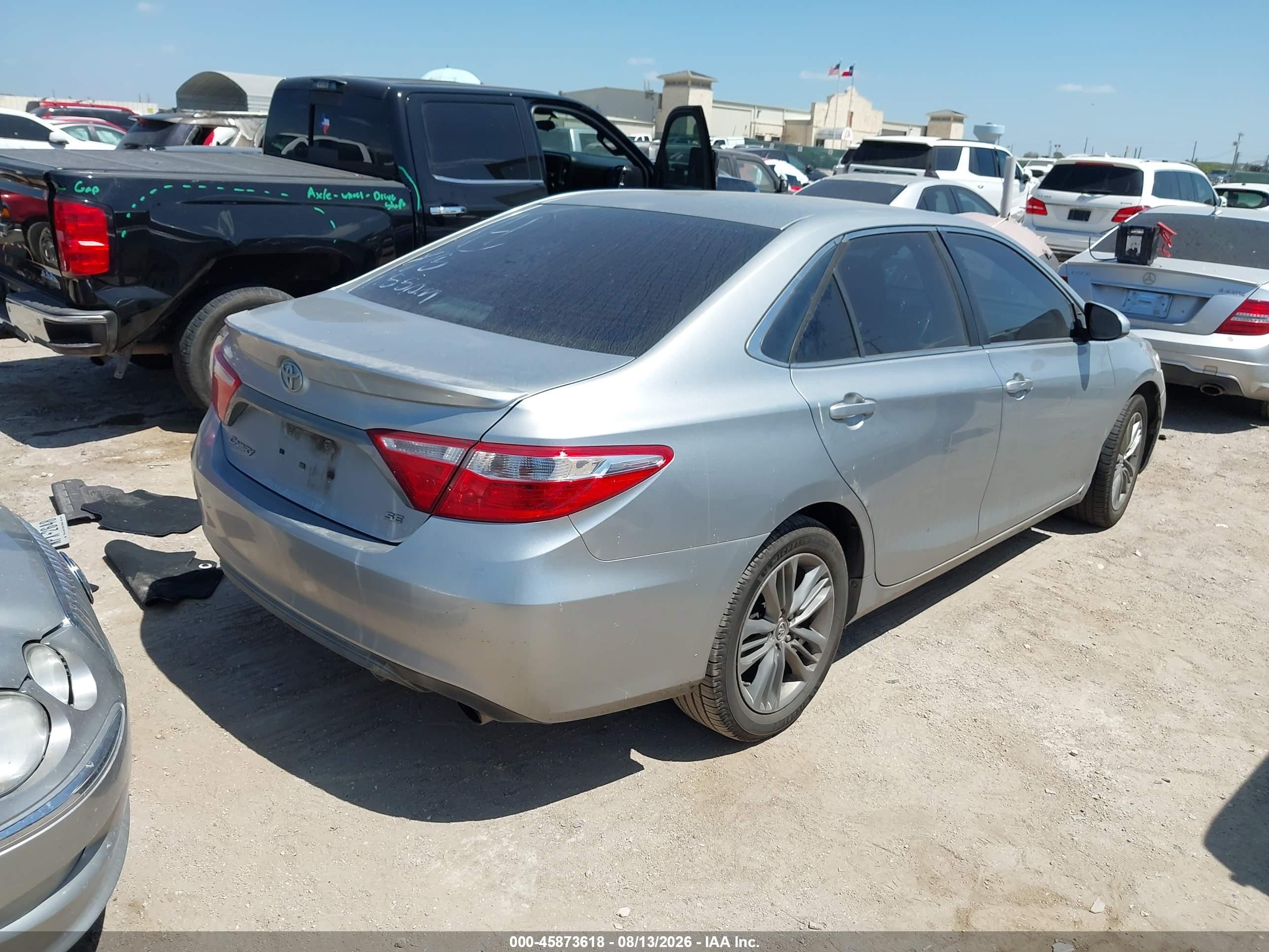 2015 Toyota Camry Se Silver vin: 4T1BF1FK8FU488553