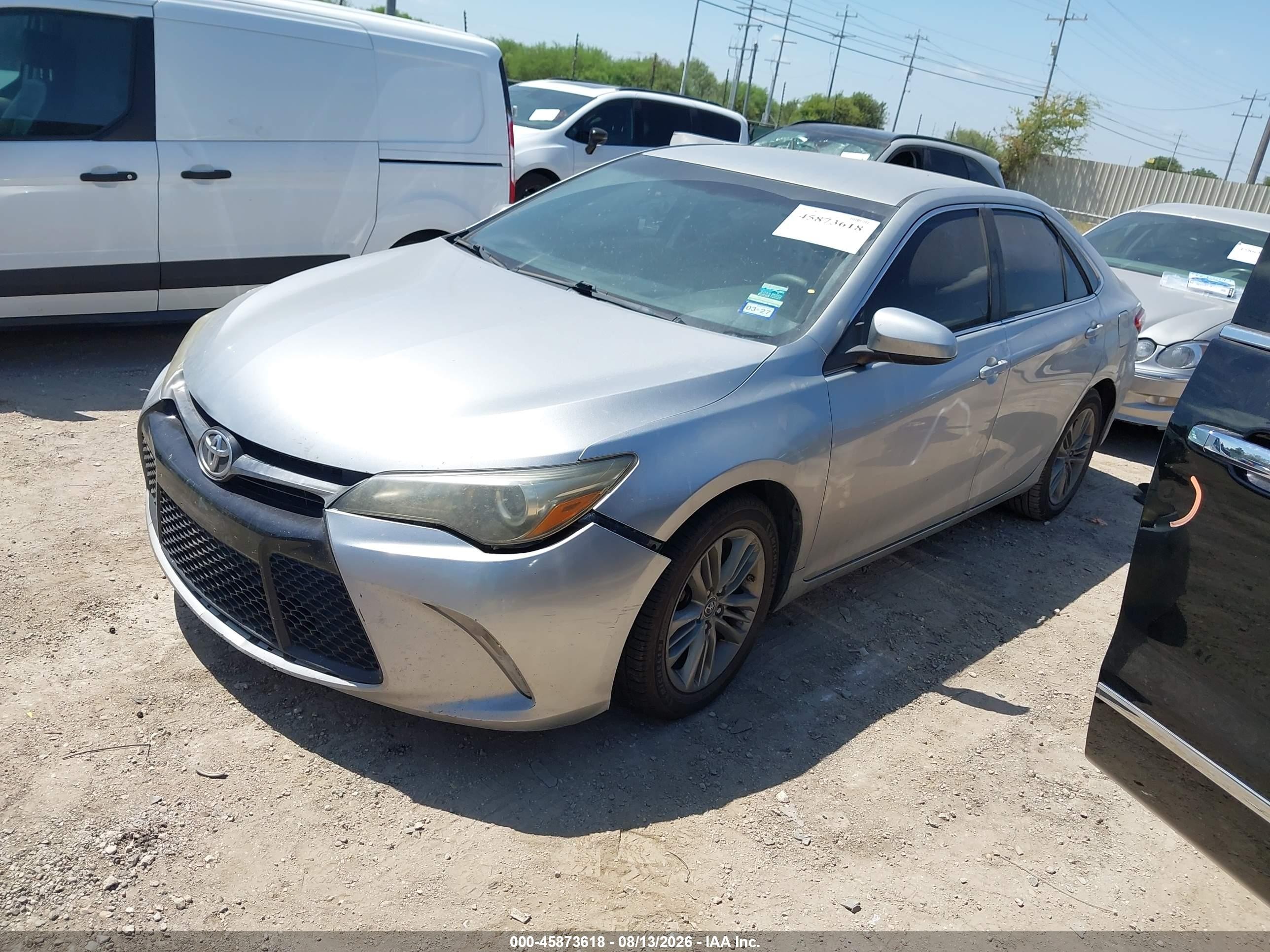 2015 Toyota Camry Se Silver vin: 4T1BF1FK8FU488553